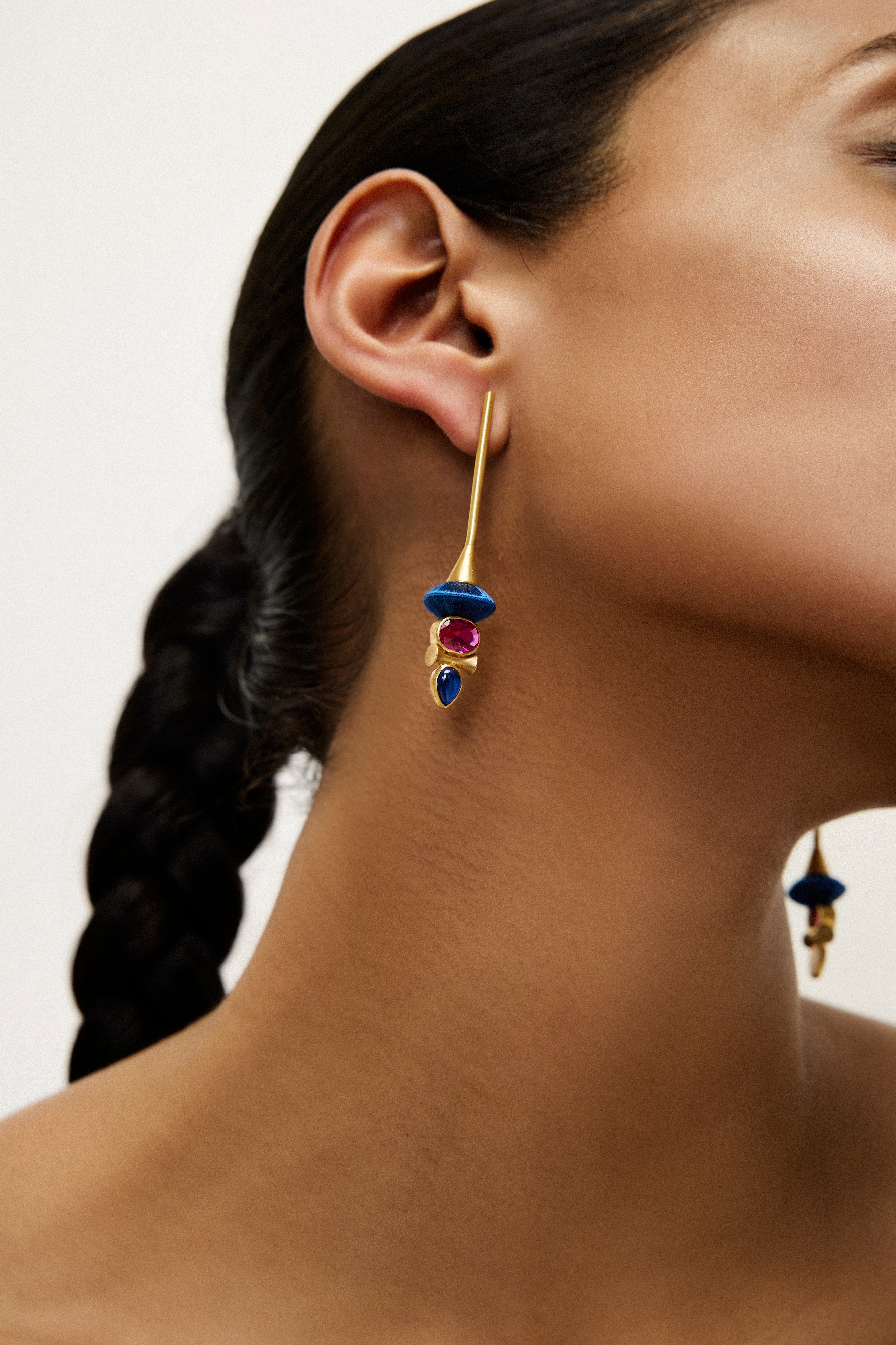 Happy Trinity Earrings | Blue