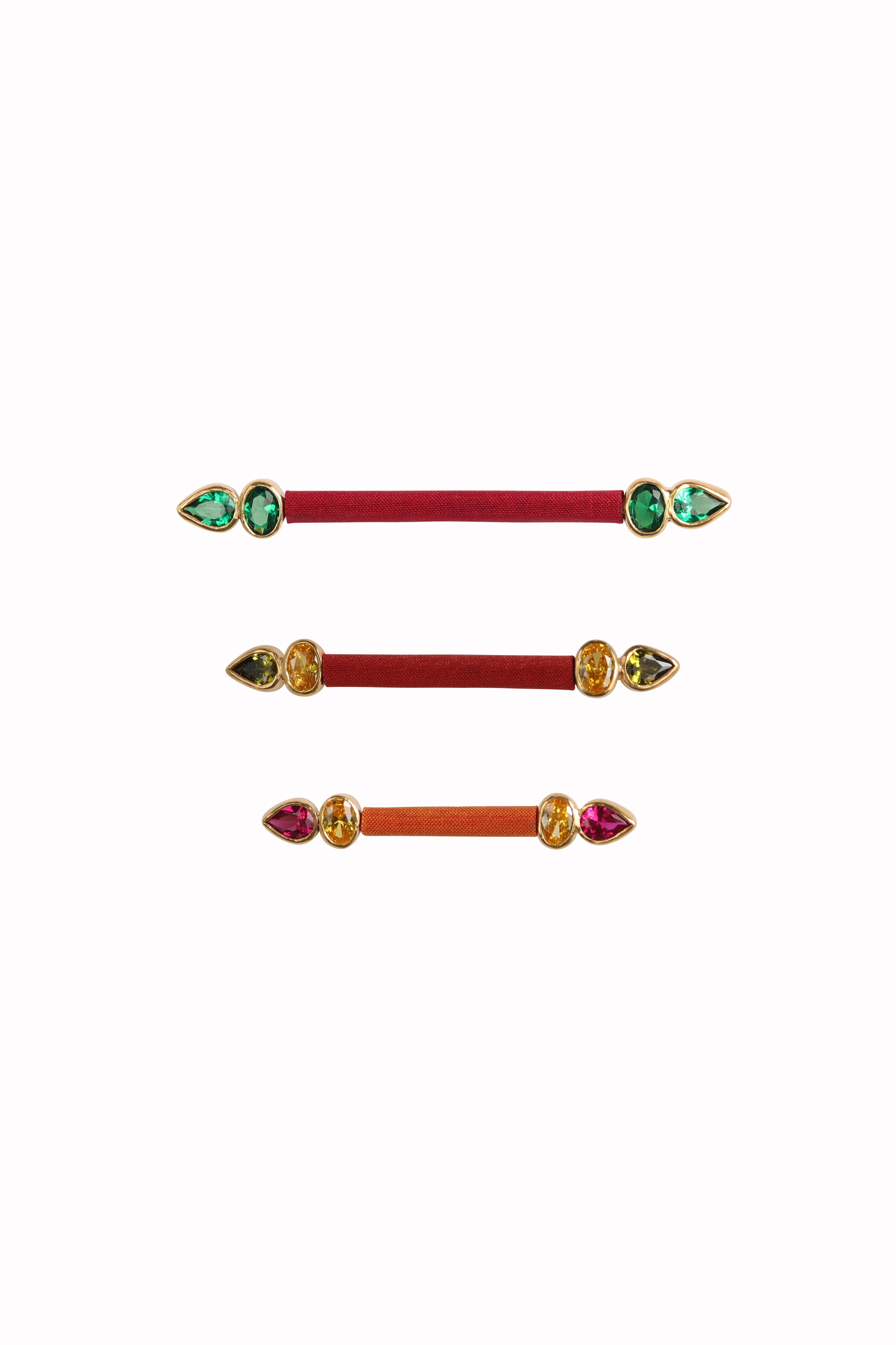 Big Baguette Brooch | Dark Red