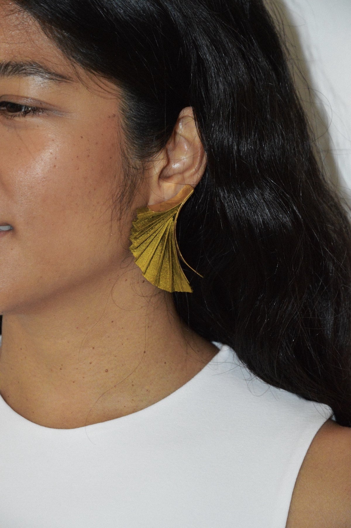 Serena Earrings | Golden Olive