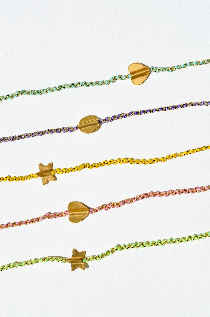 Knitties Heart Necklace | Aqua