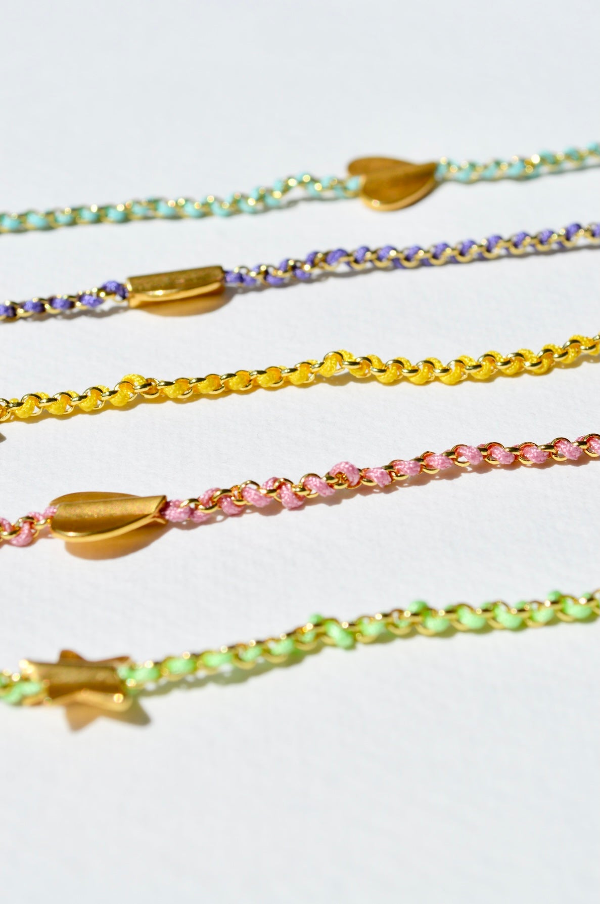 Knitties Heart Necklace | Aqua