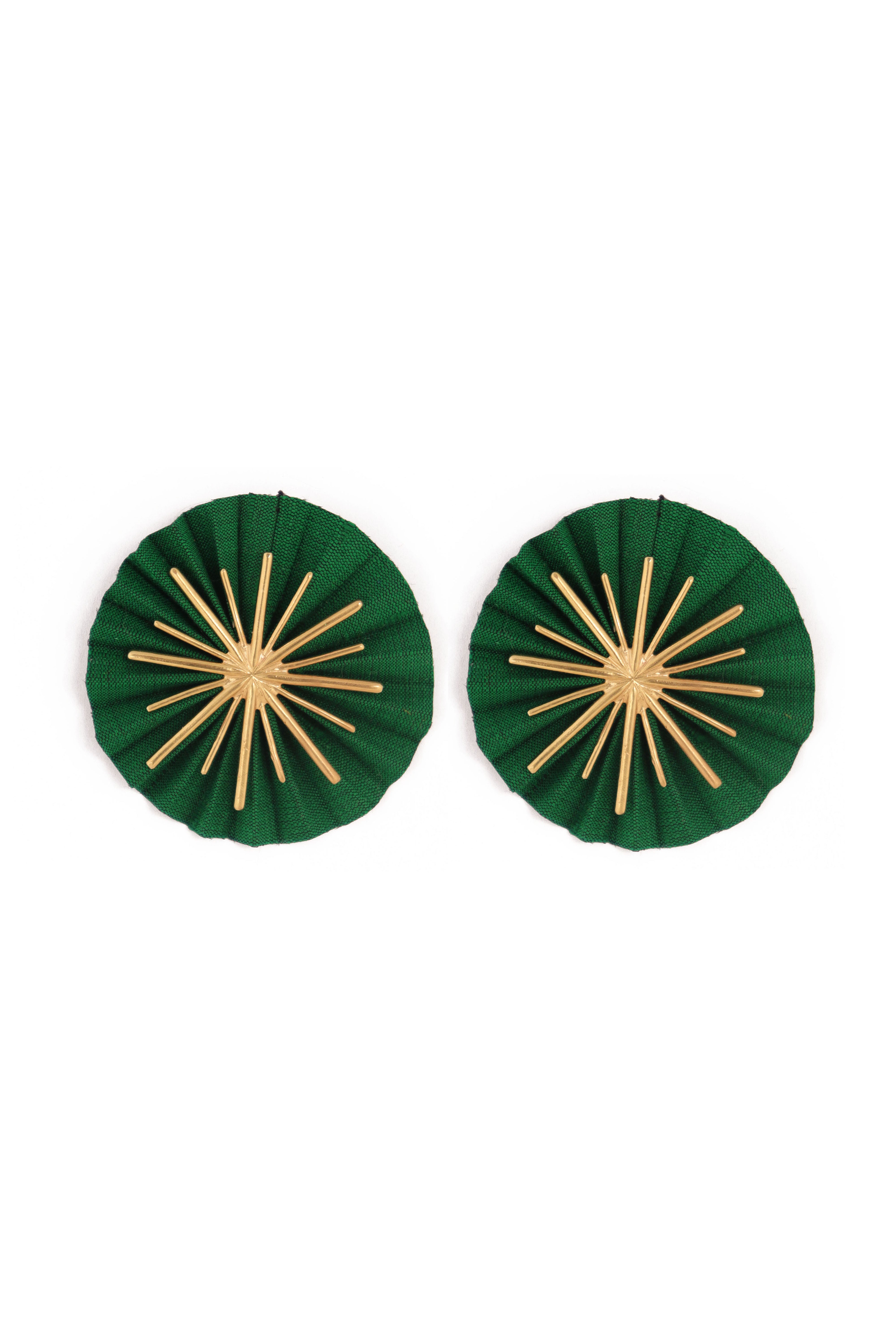 Star Earrings | Emerald Green
