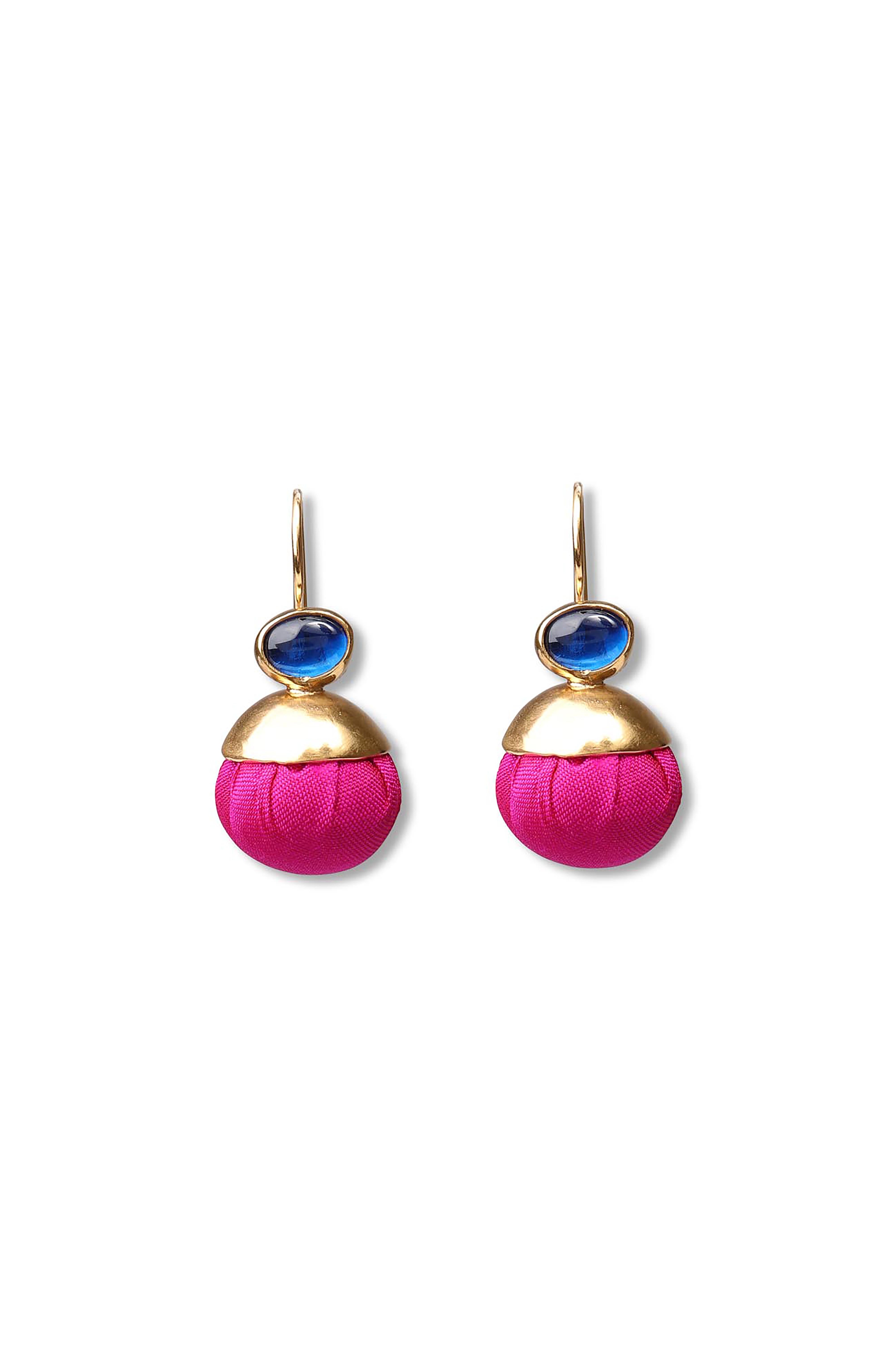 Candy Ball Earrings | Fuchsia