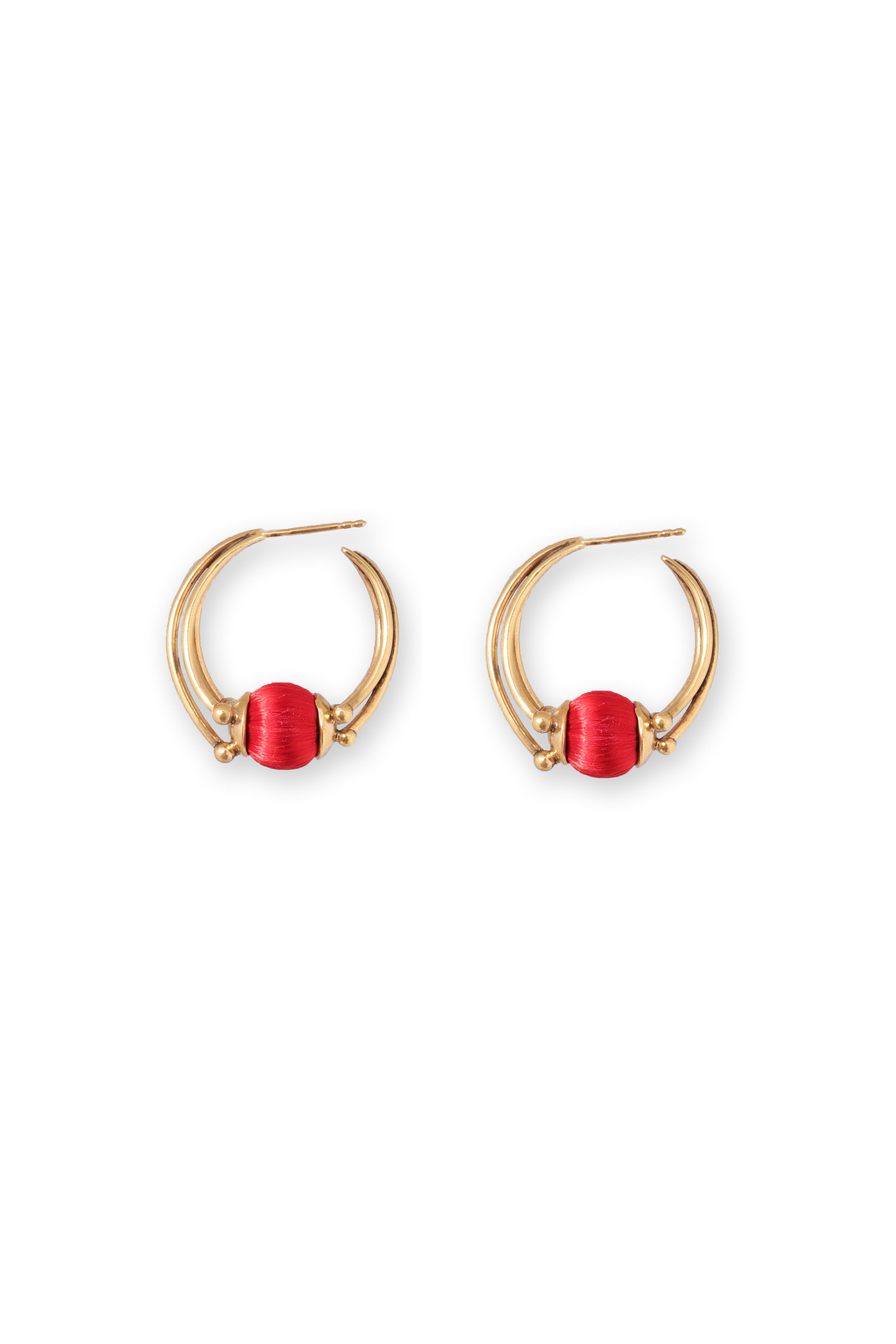 Bud Hoop Earrings