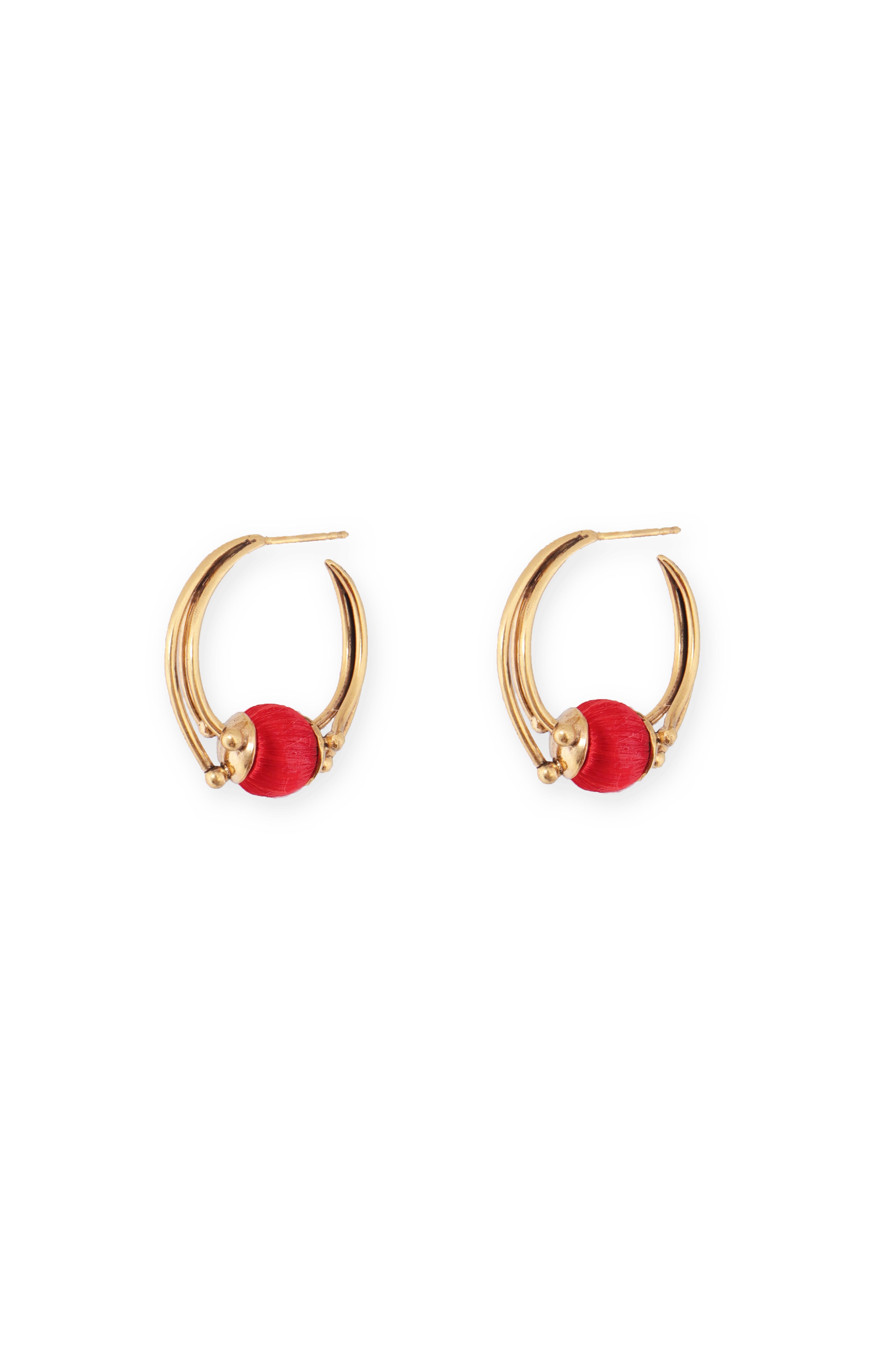 Bud Hoop Earrings