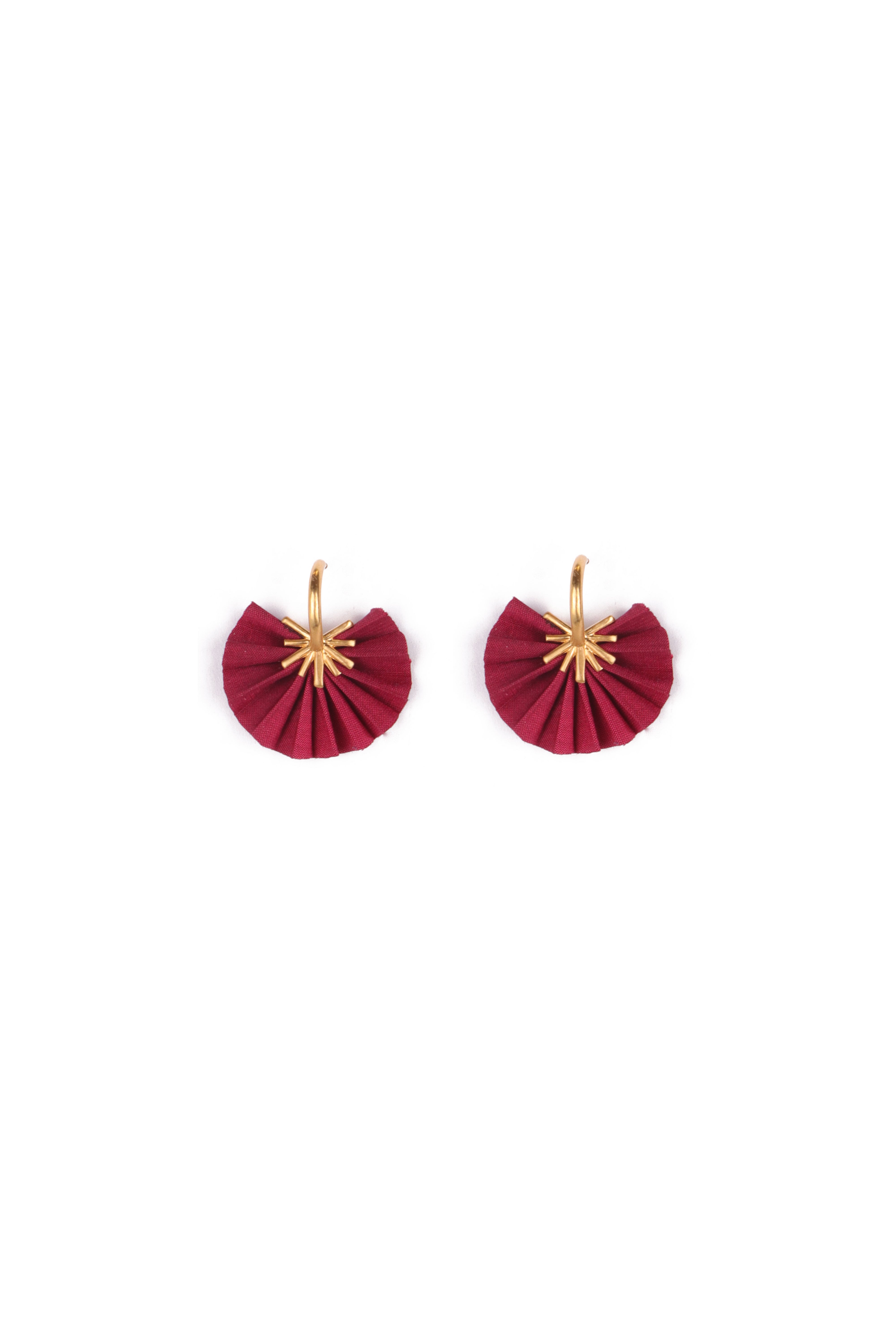 Sparkle Fan Hoops | Burgundy