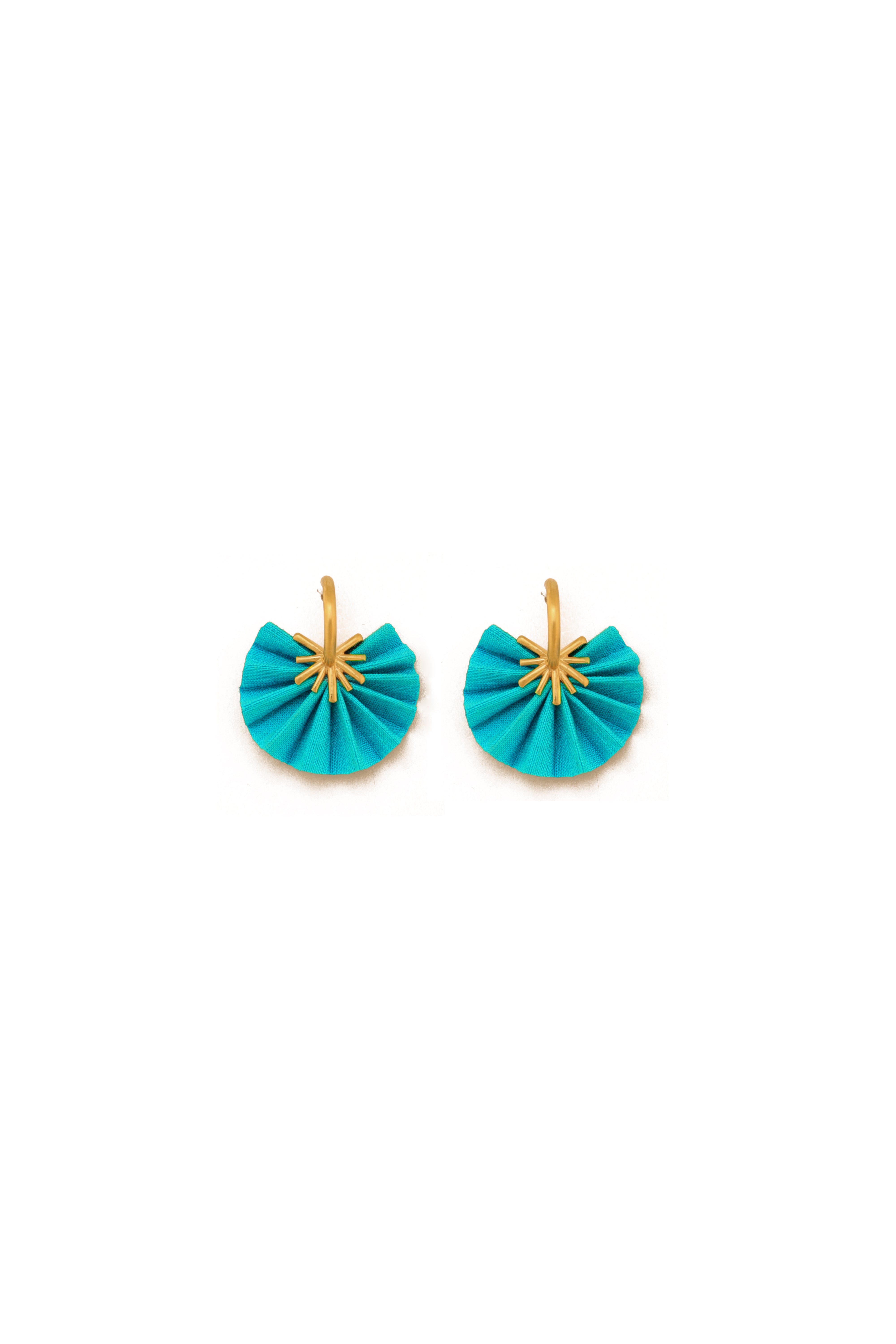 Sparkle Fan Hoops | Turquoise