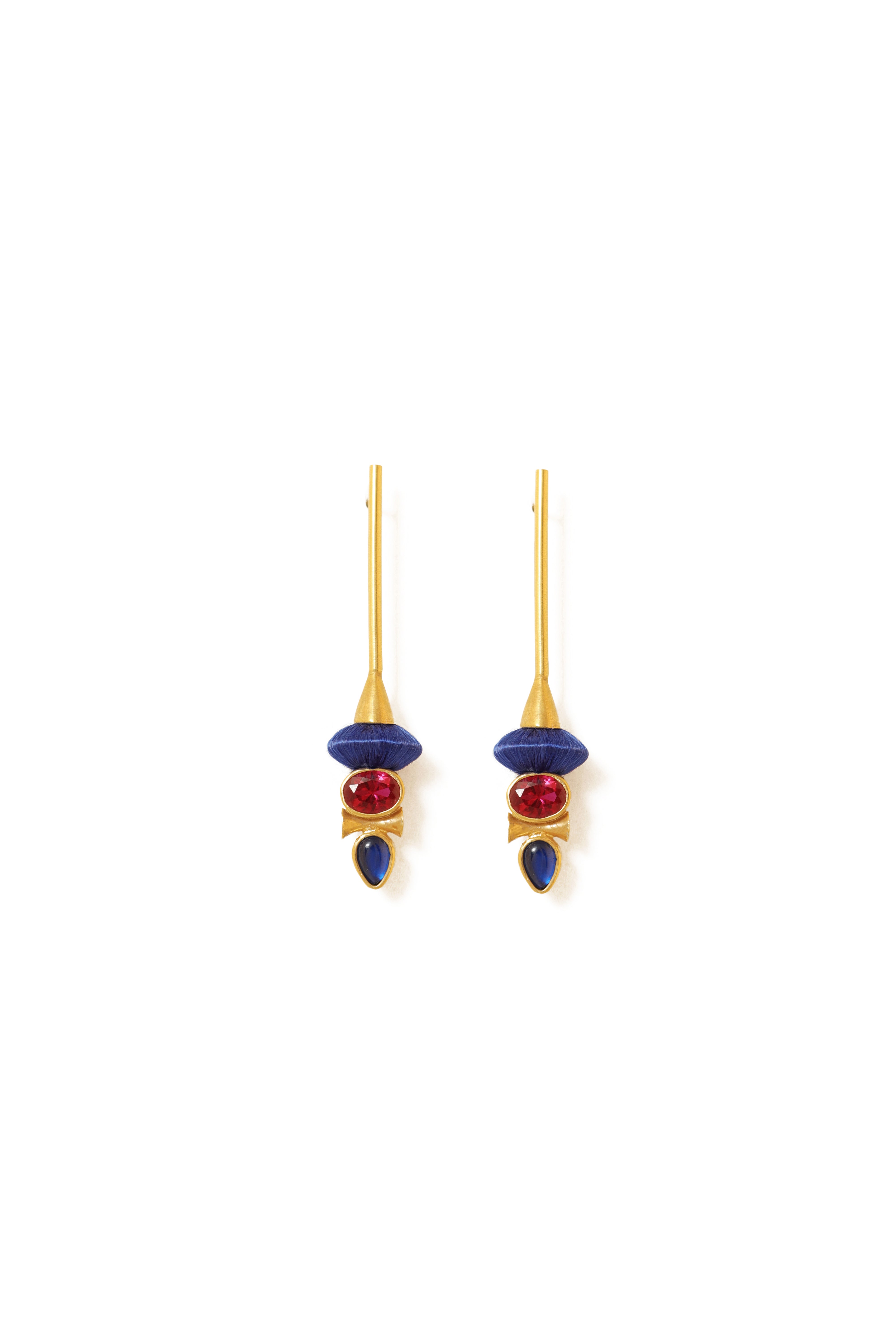 Happy Trinity Earrings | Blue