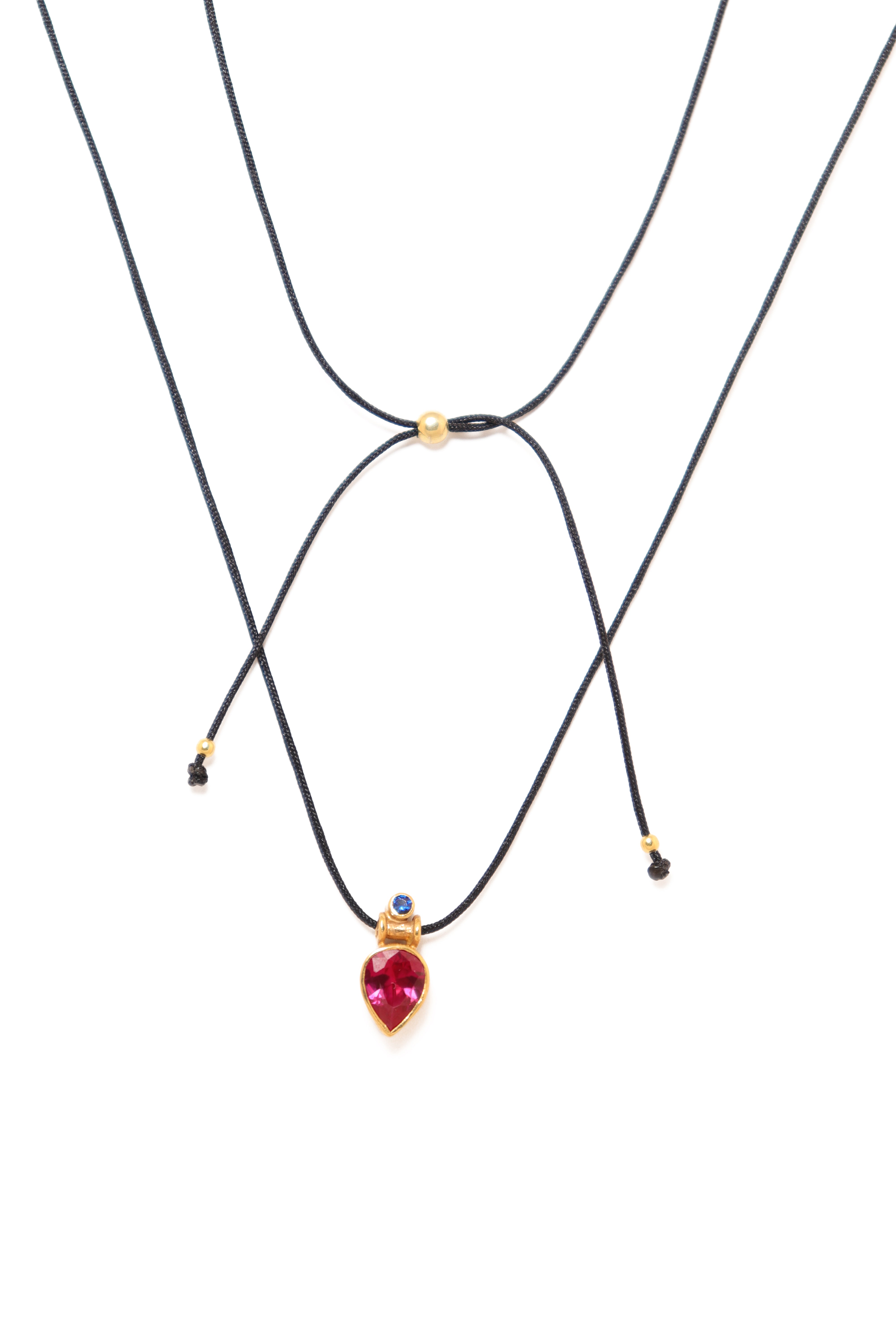 Falling Drops Necklace | Red