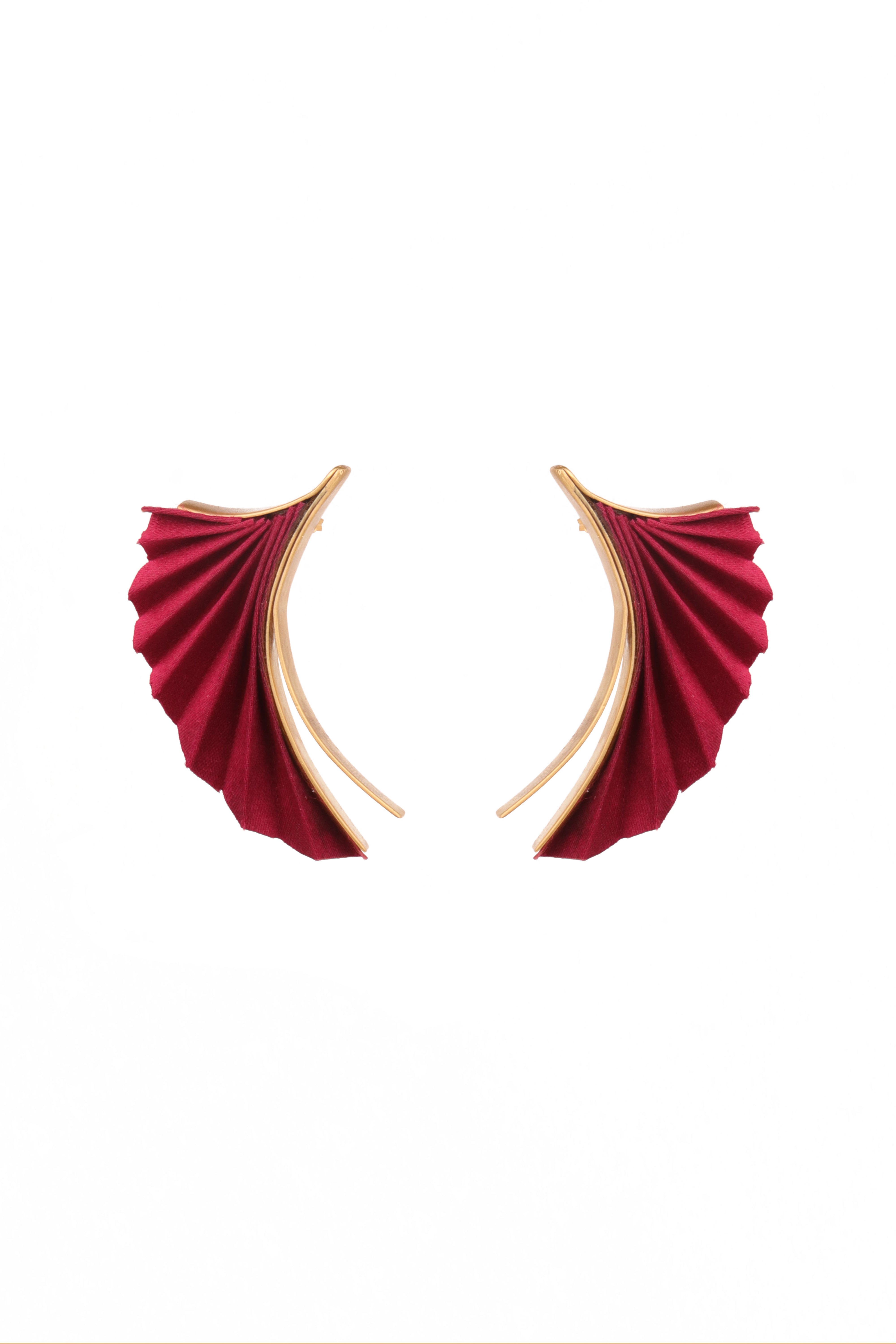 Serena Earrings | Burgundy