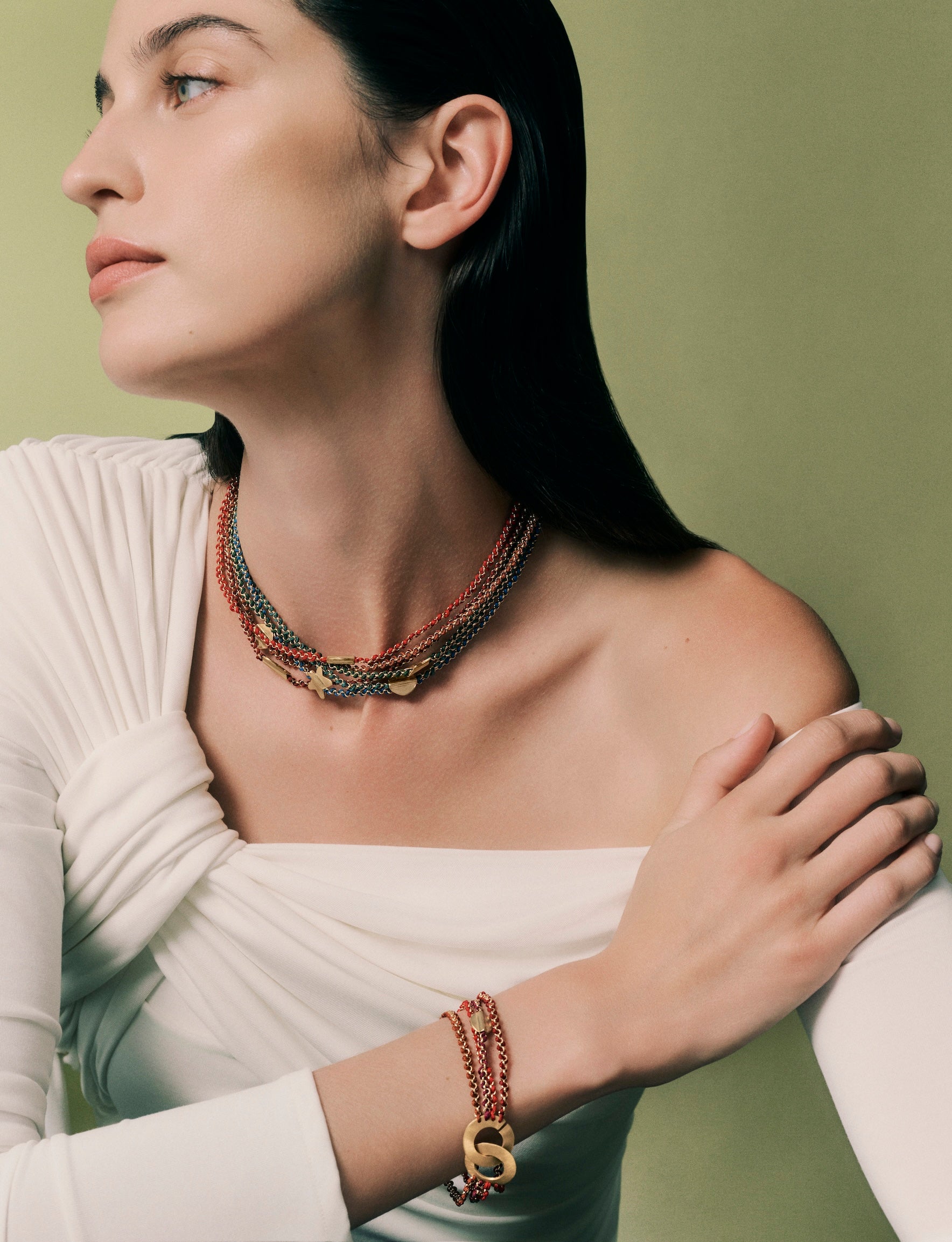 Knitties Bracelet | Red Tones