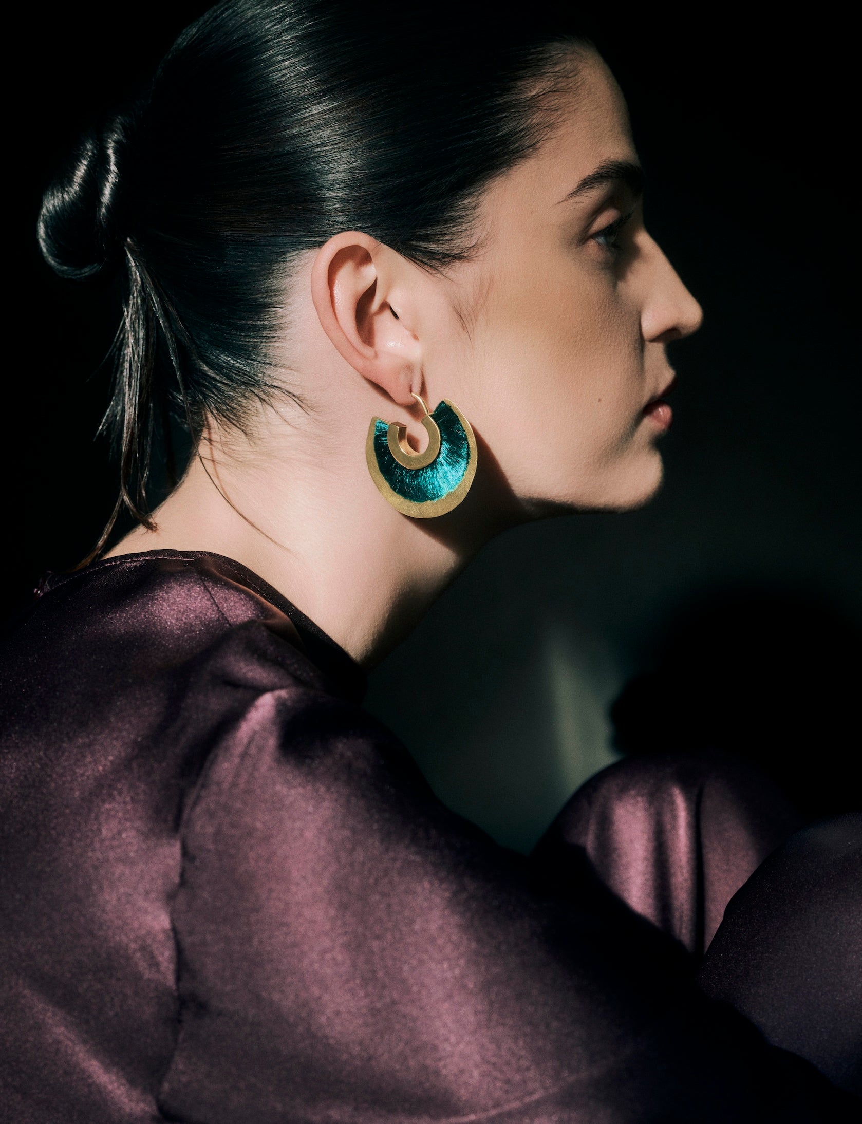 Double Face Silky Hoops