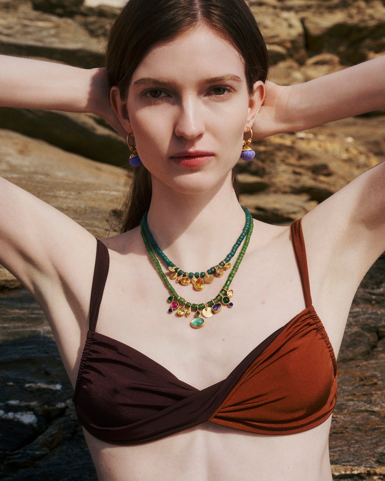 Anatoli Hoops | Dusty Pink