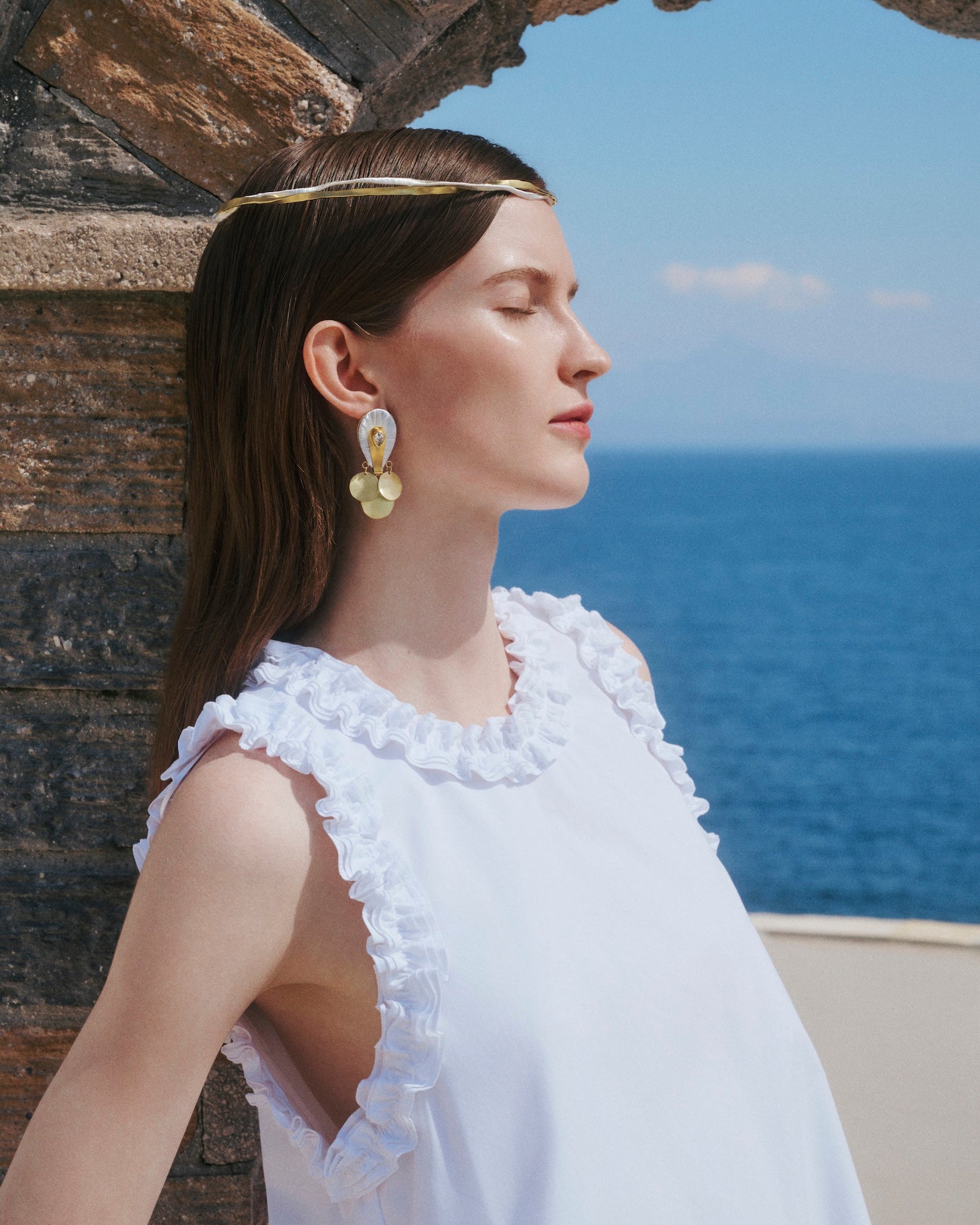 Kally Earrings | White