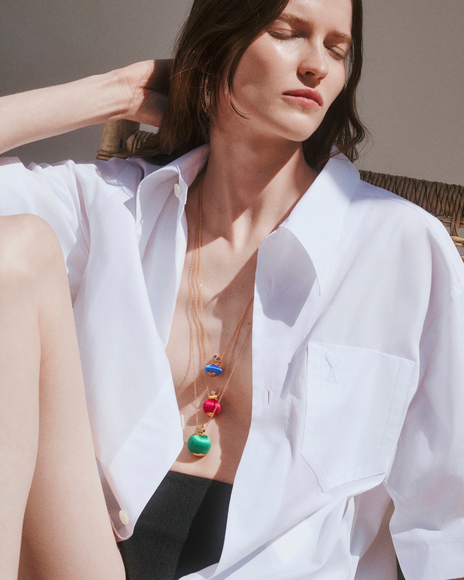 Enso Necklace | Aegean Blue