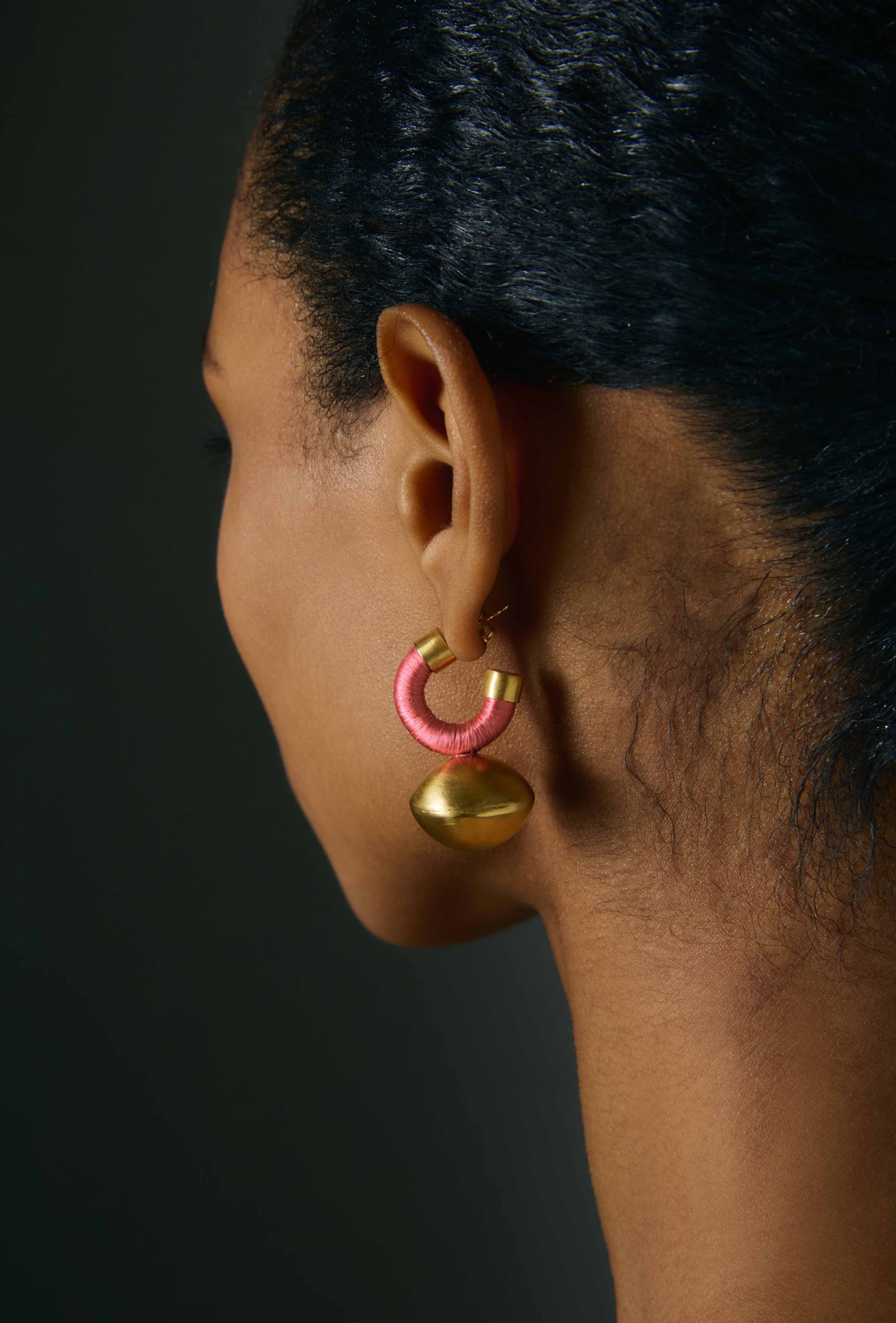 Small Sphera Hoops | Bubble Pink