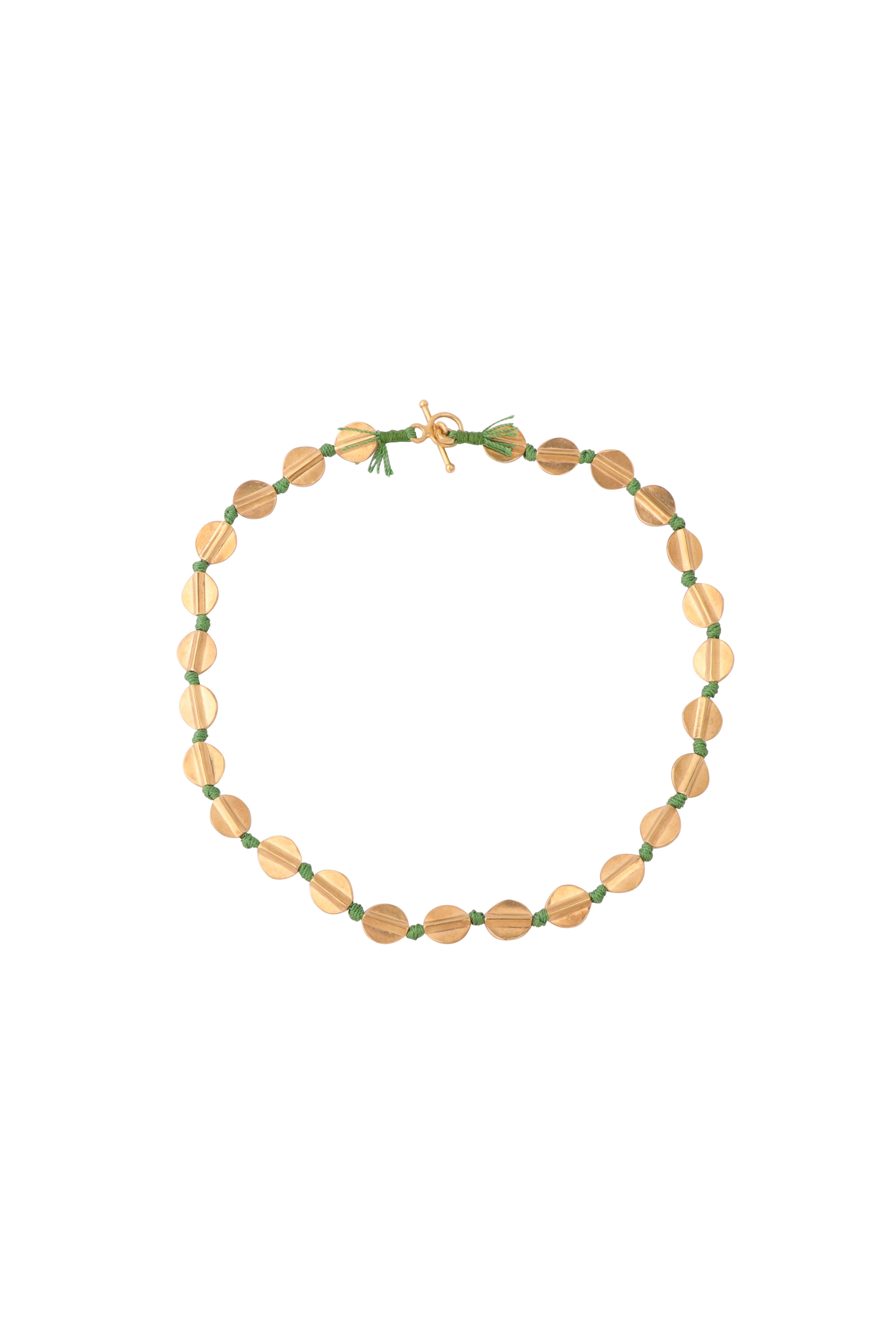 Coins Necklace | LIght Green