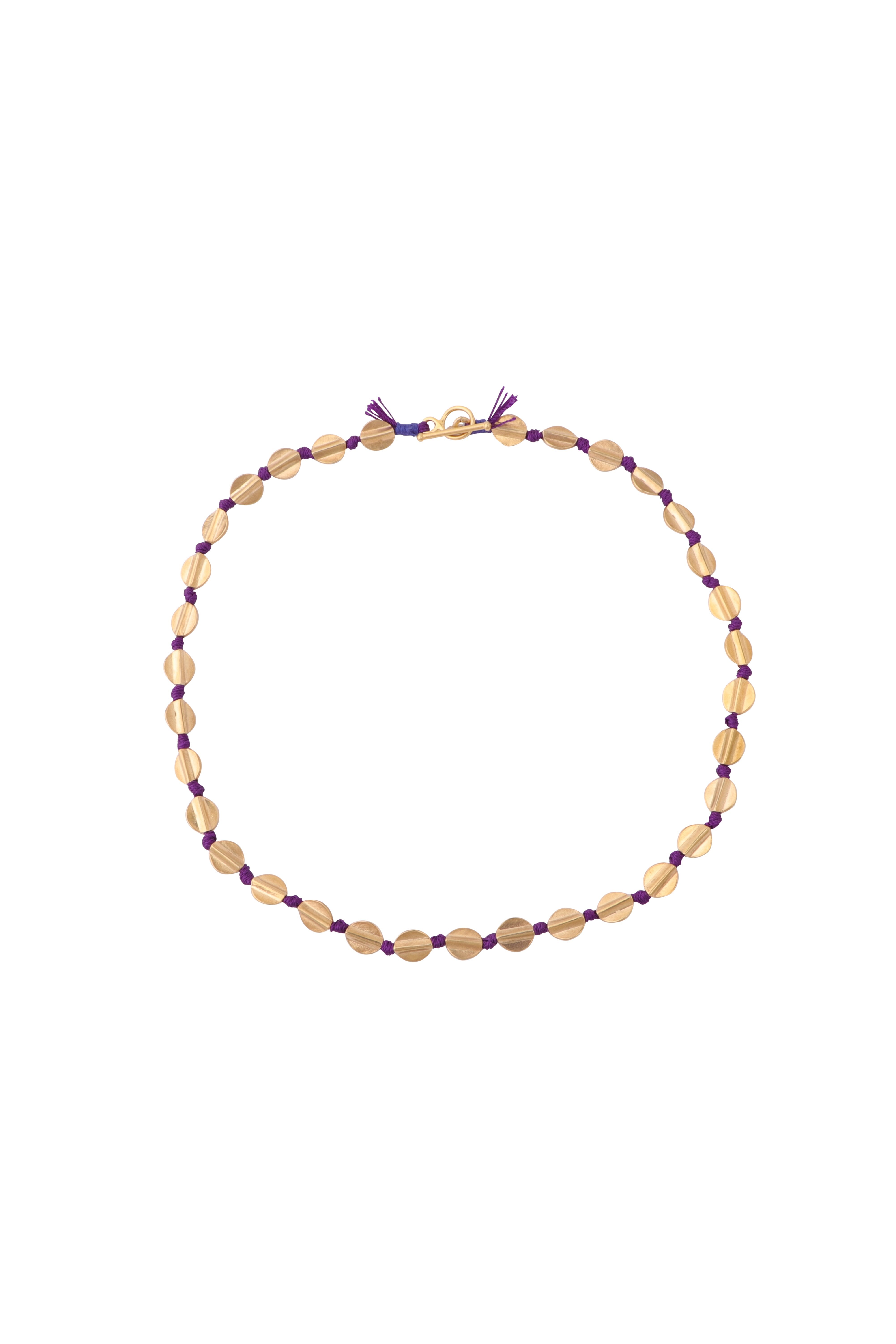 Mini Coins Necklace | Purple