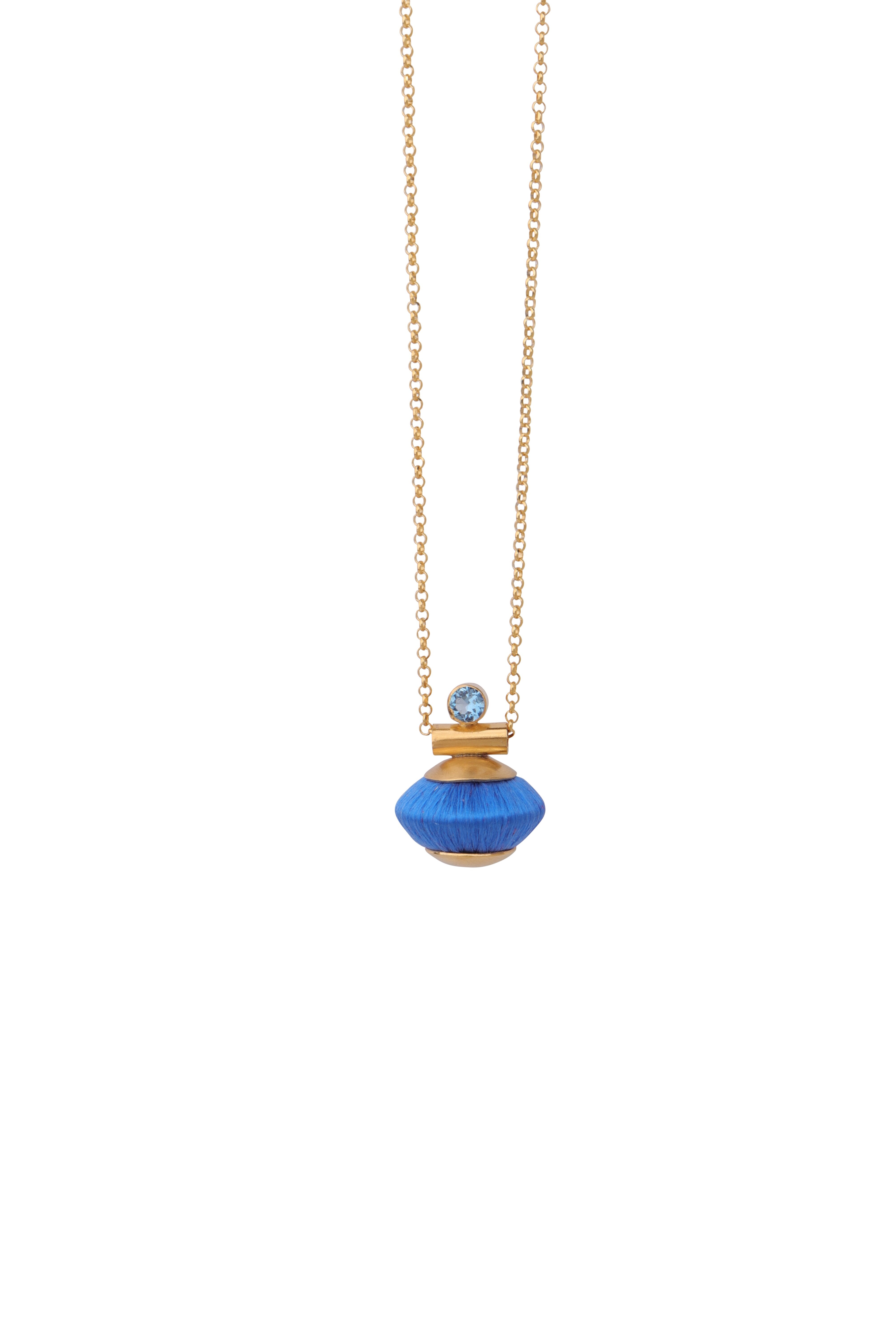 Enso Necklace | Aegean Blue