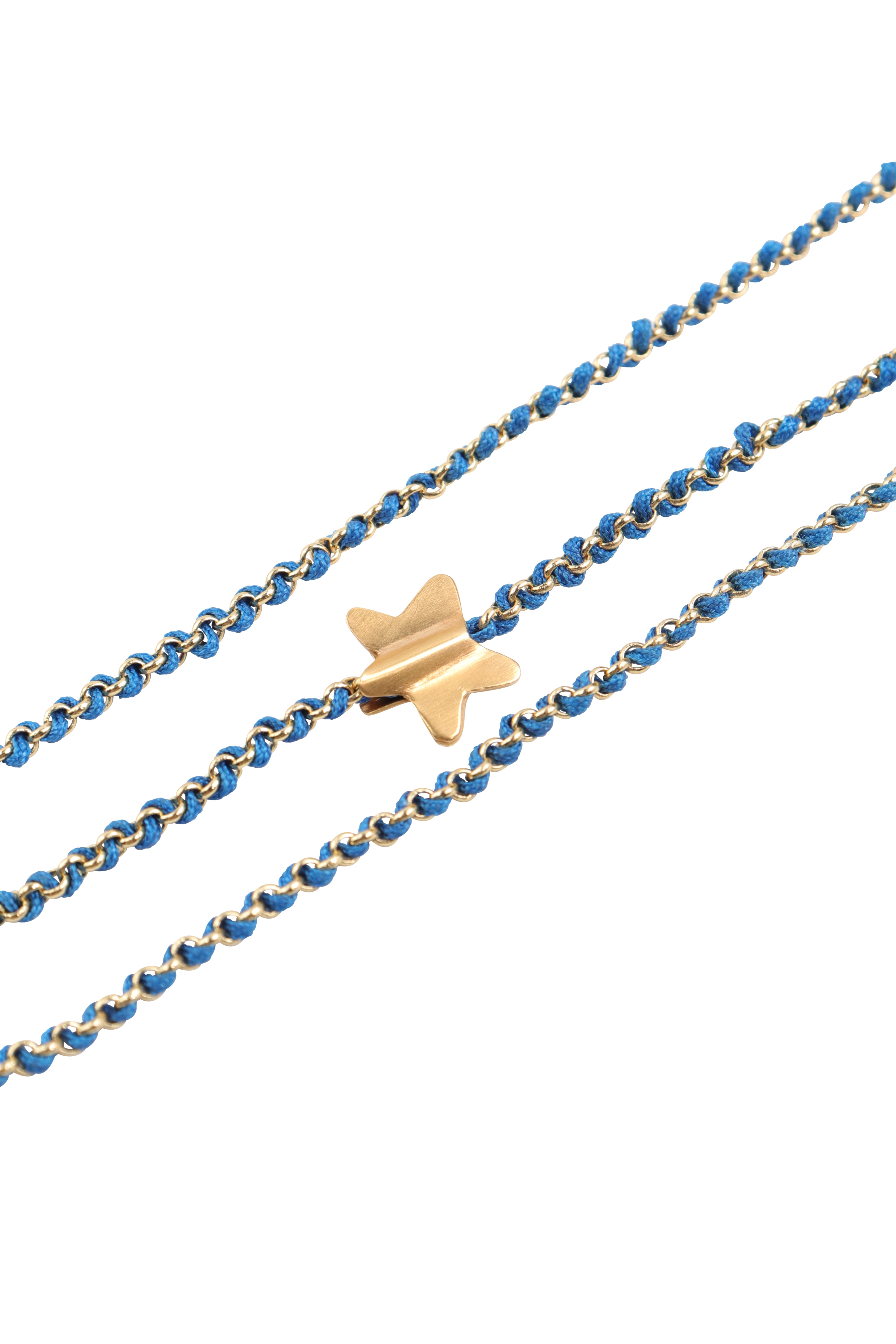 Knitties Star Necklace | Blue