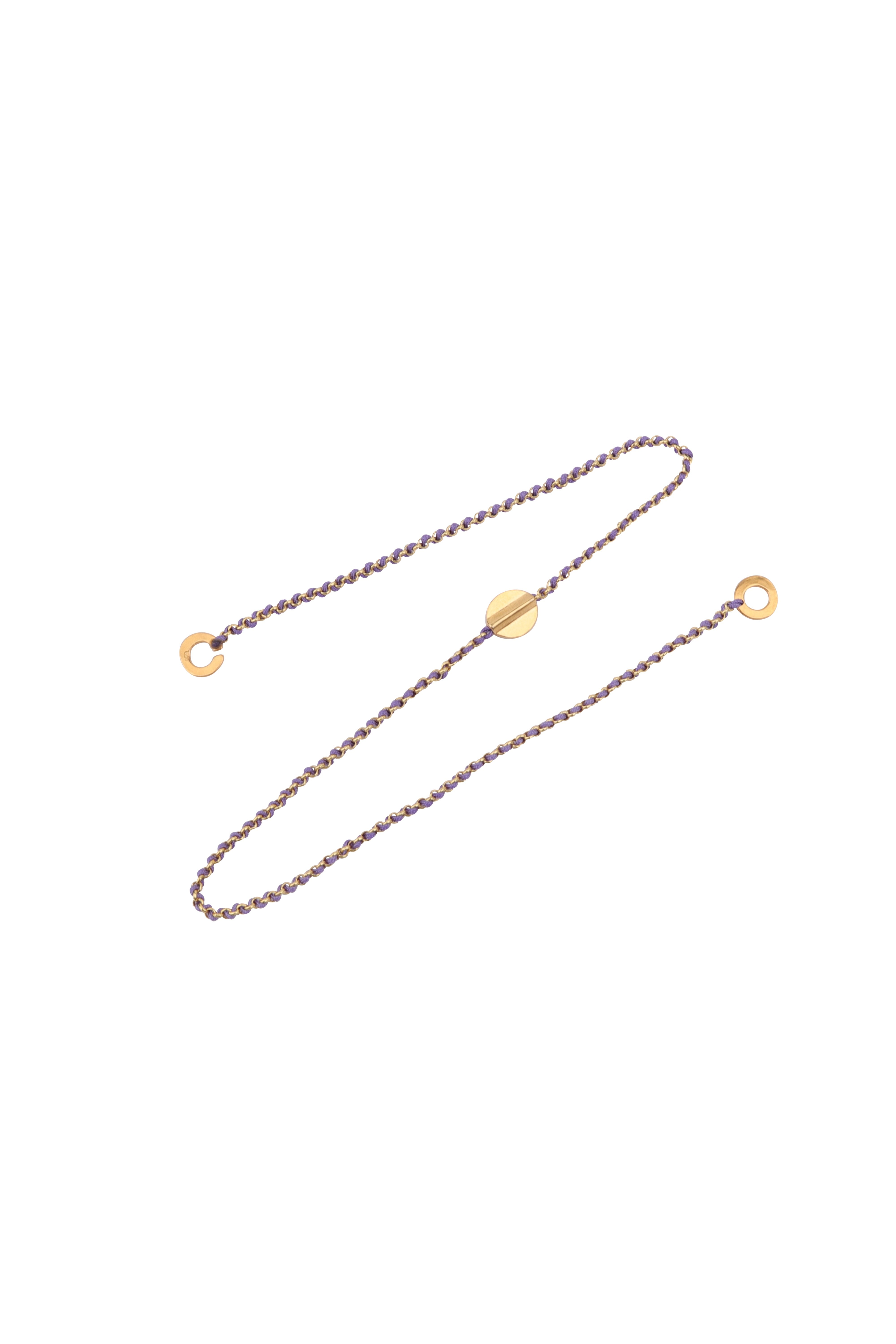 Knitties Coin Necklace | Purple