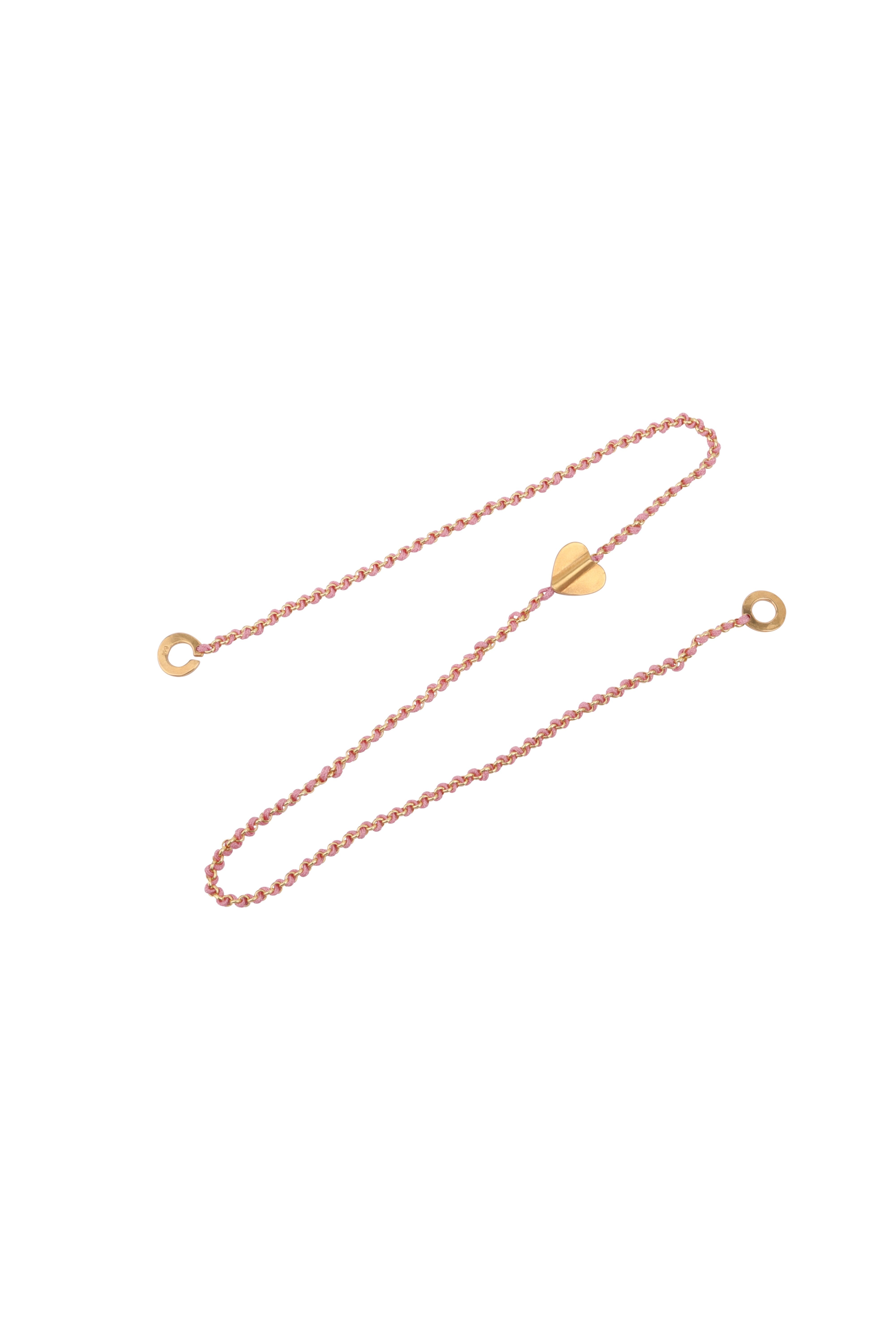 Knitties Heart Necklace | Pink