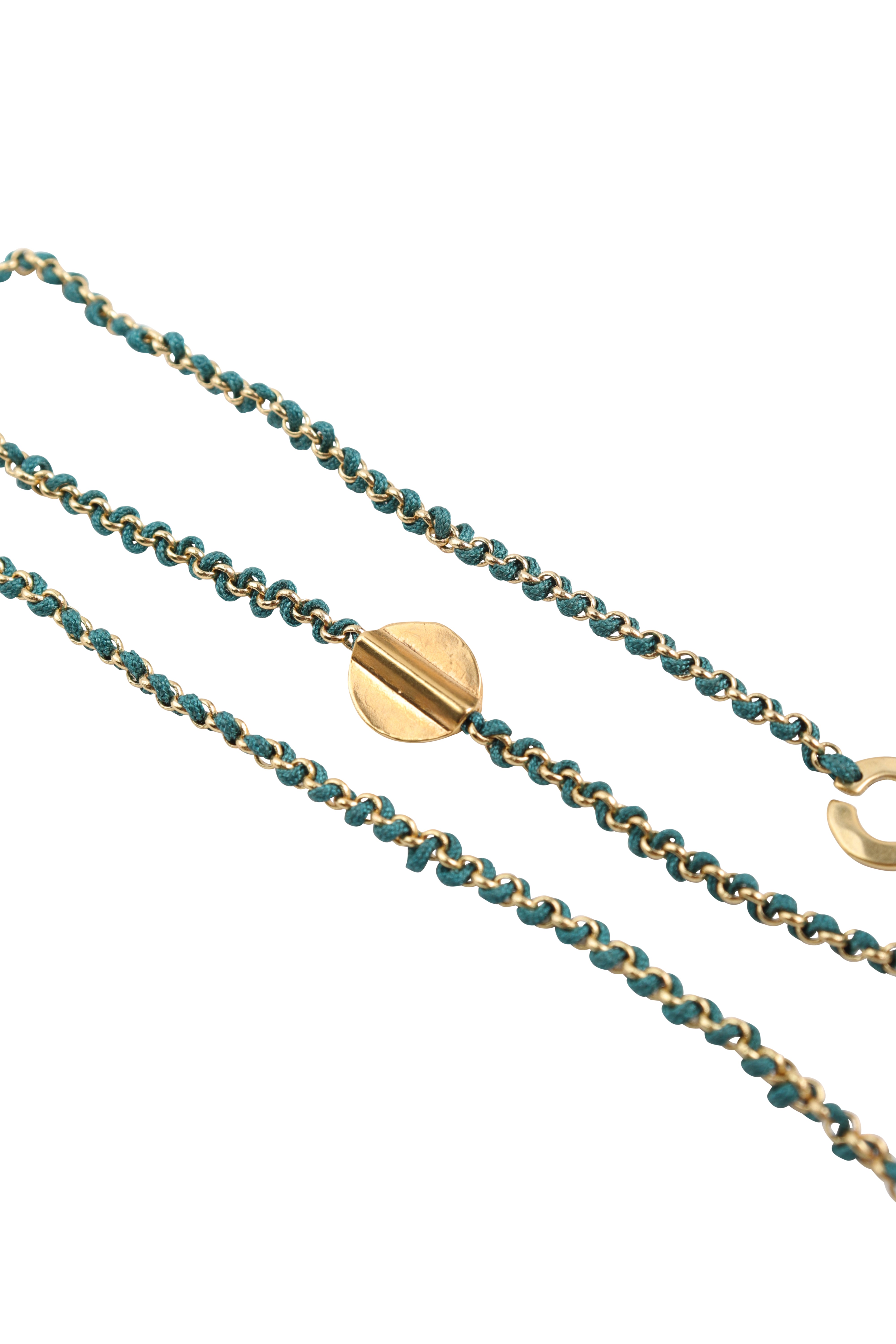 Knitties Coin Necklace | Petrol