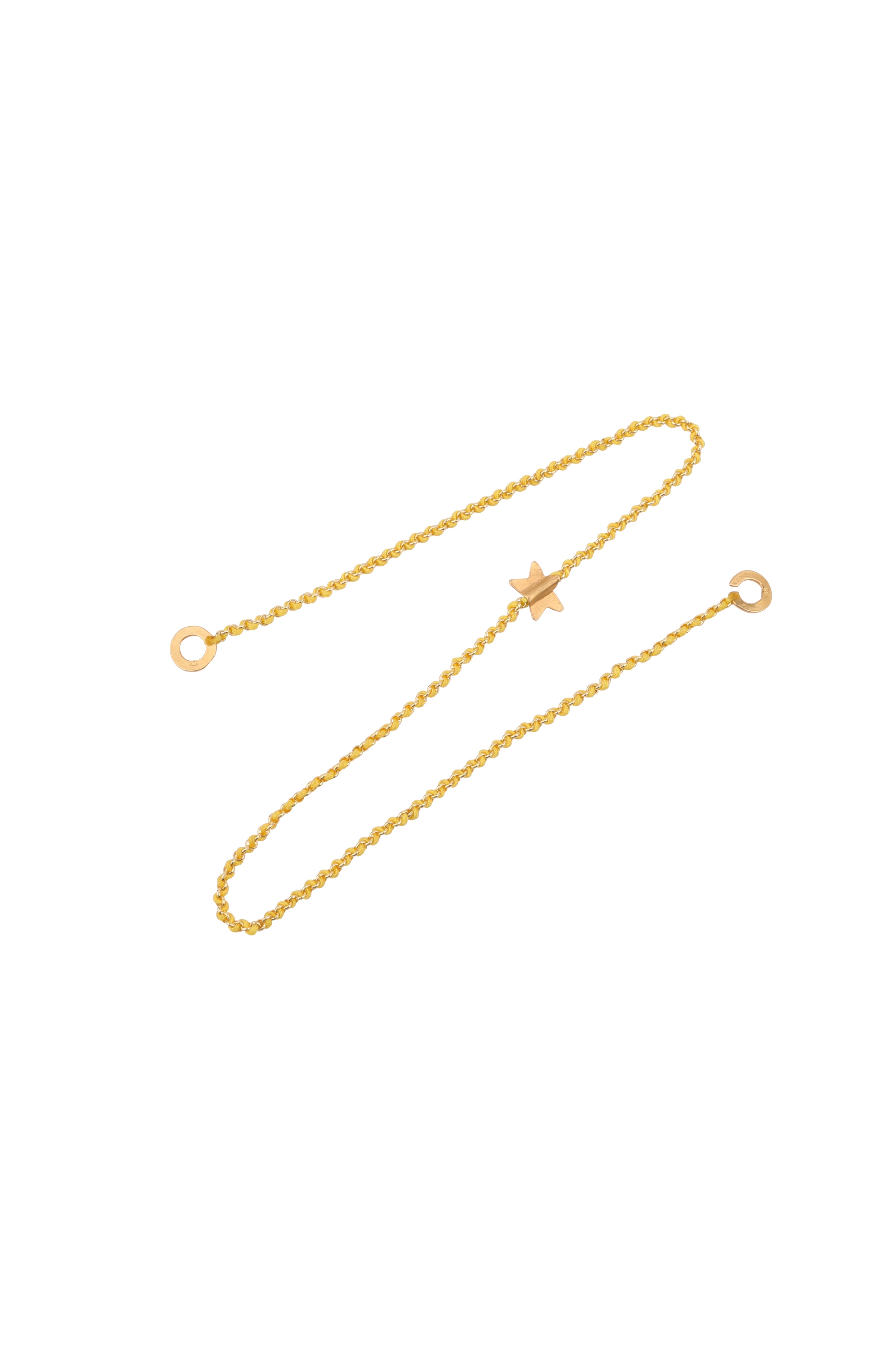 Knitties Star Necklace | Yellow