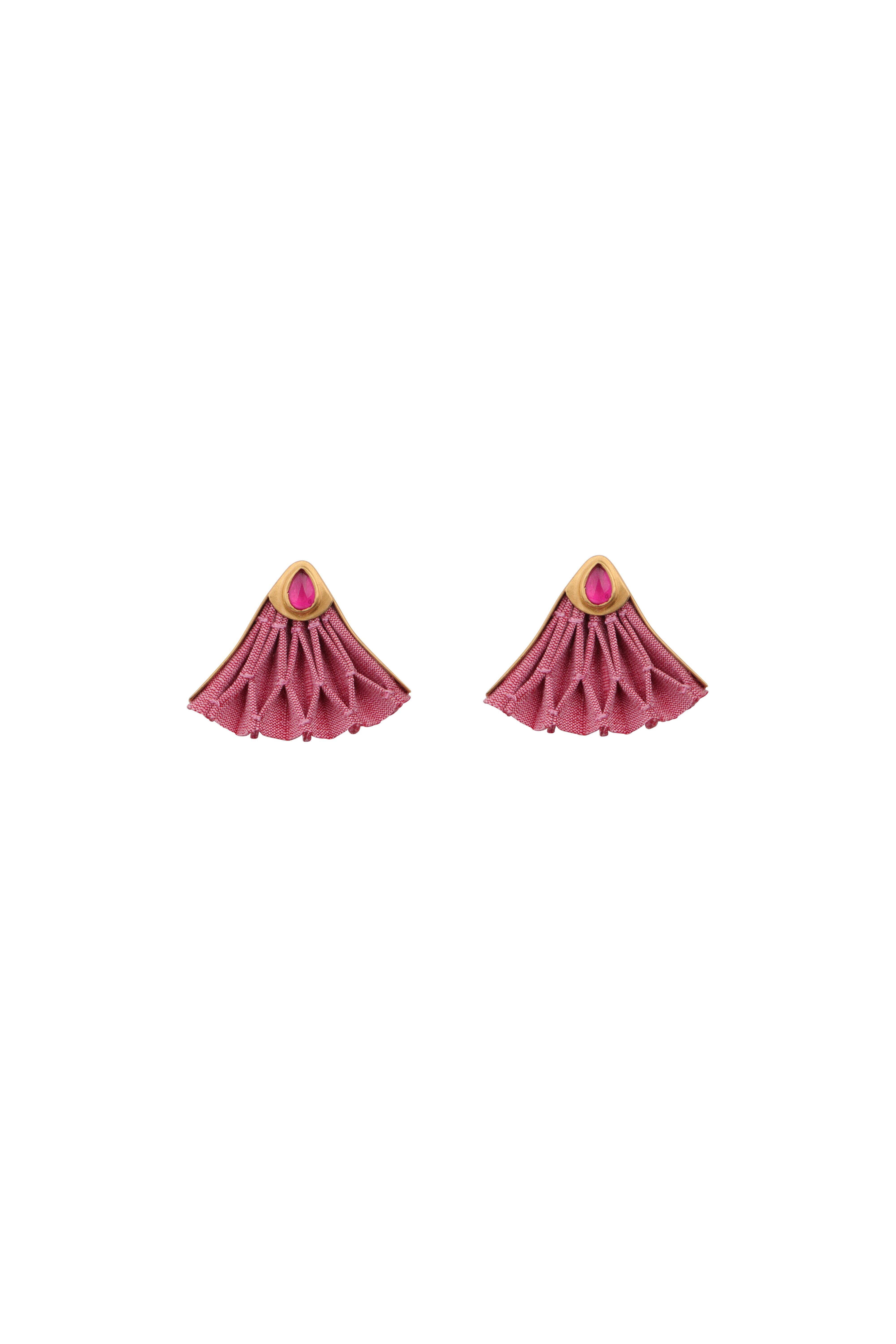Mini Lotus Earrings | Dusty Pink