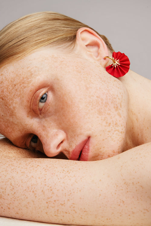 Sparkle Fan Hoops | Red