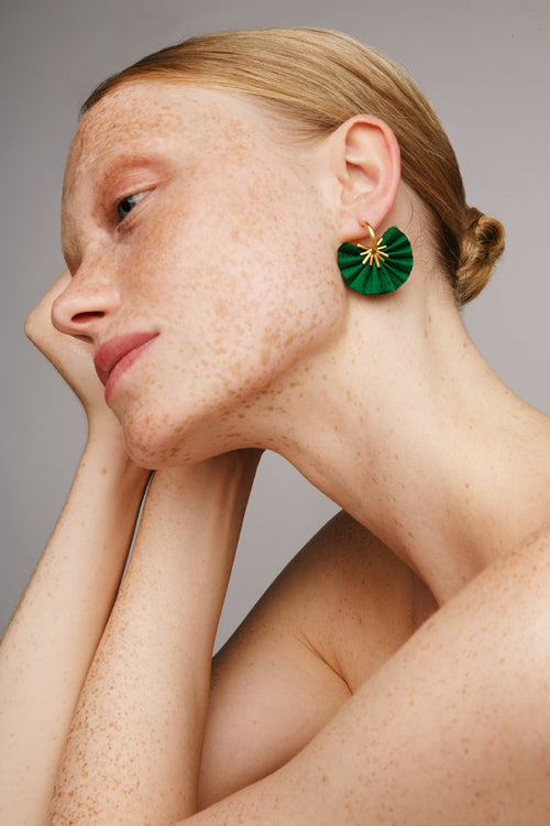 Sparkle Fan Hoops | Green