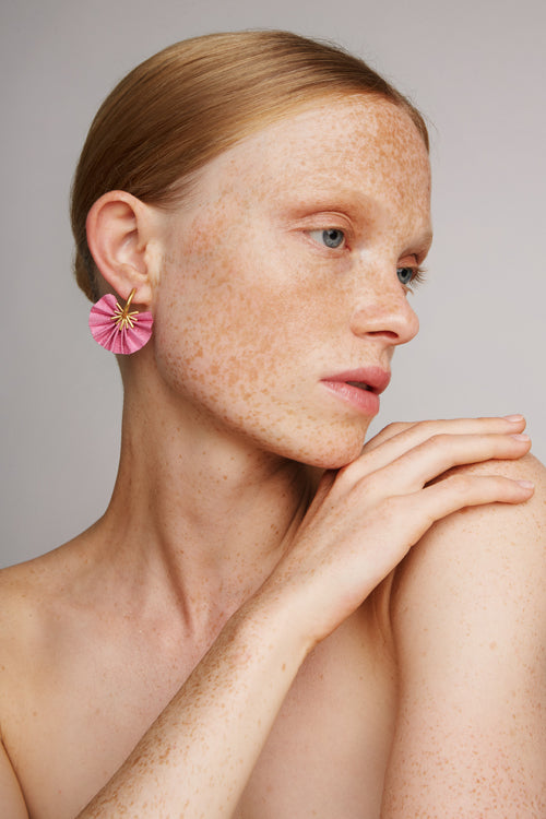 Sparkle Fan Hoops | Pink