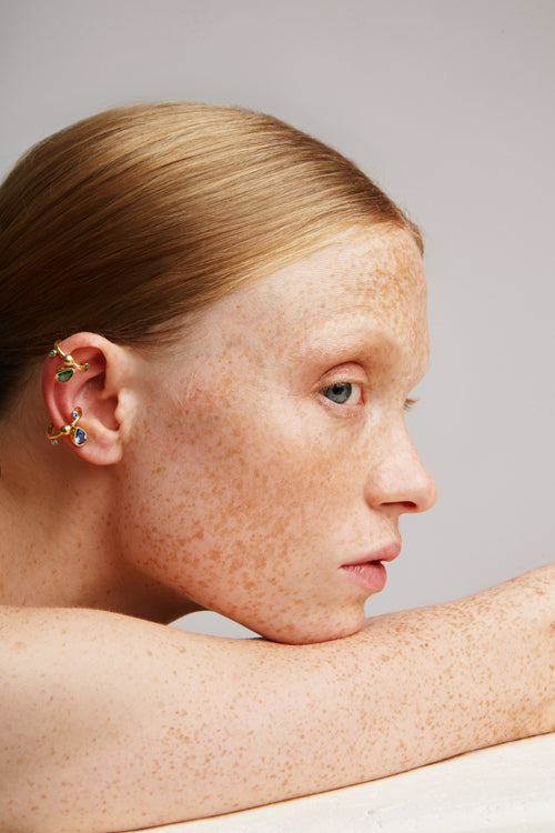 Petite Drops Ear Cuff | Yellow