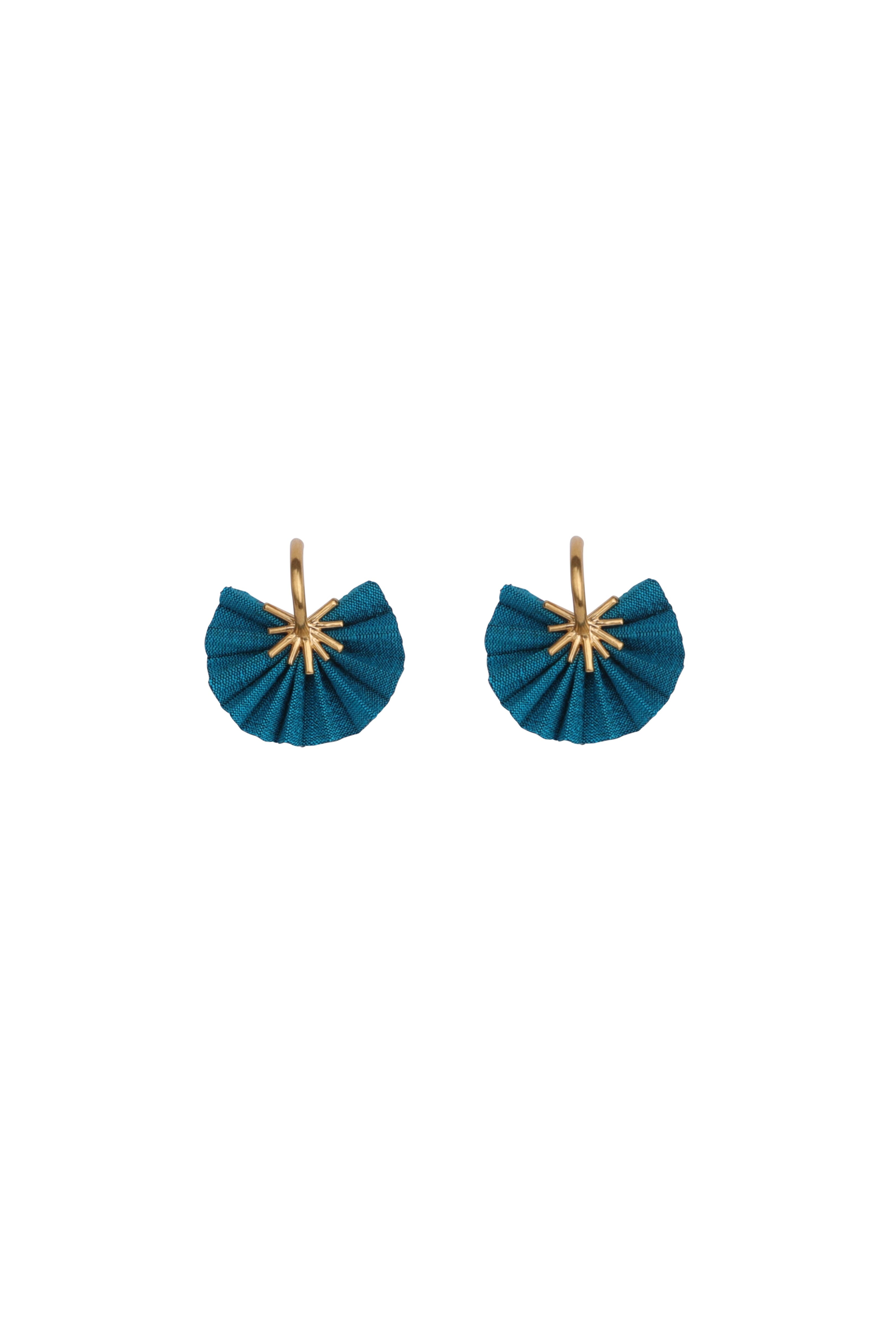 Sparkle Fan Hoops | Cobalt Blue