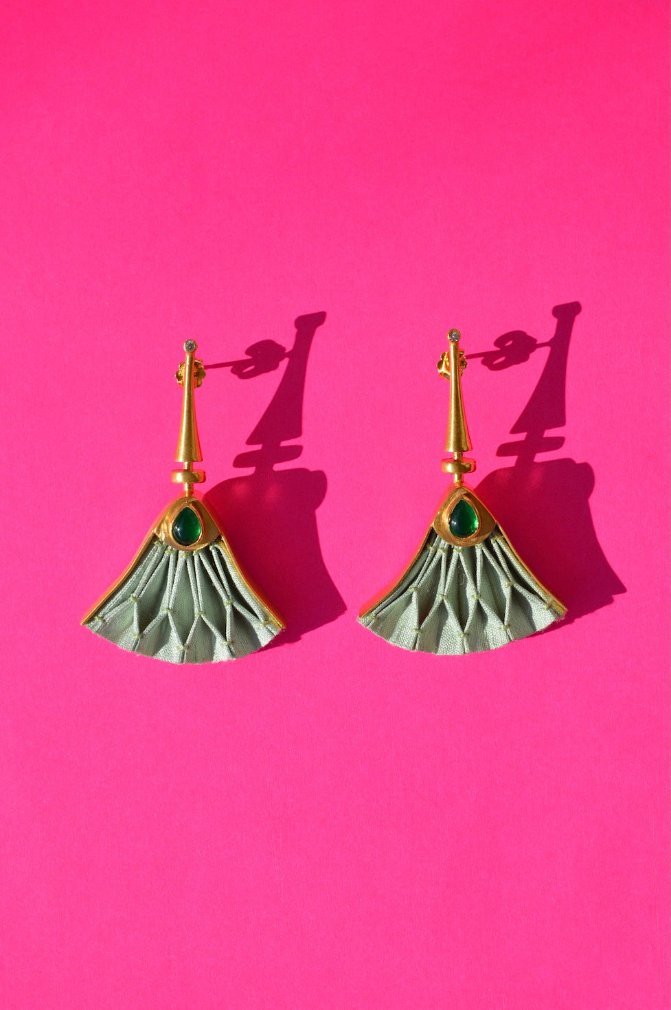 Lotus Earrings | Pistachio