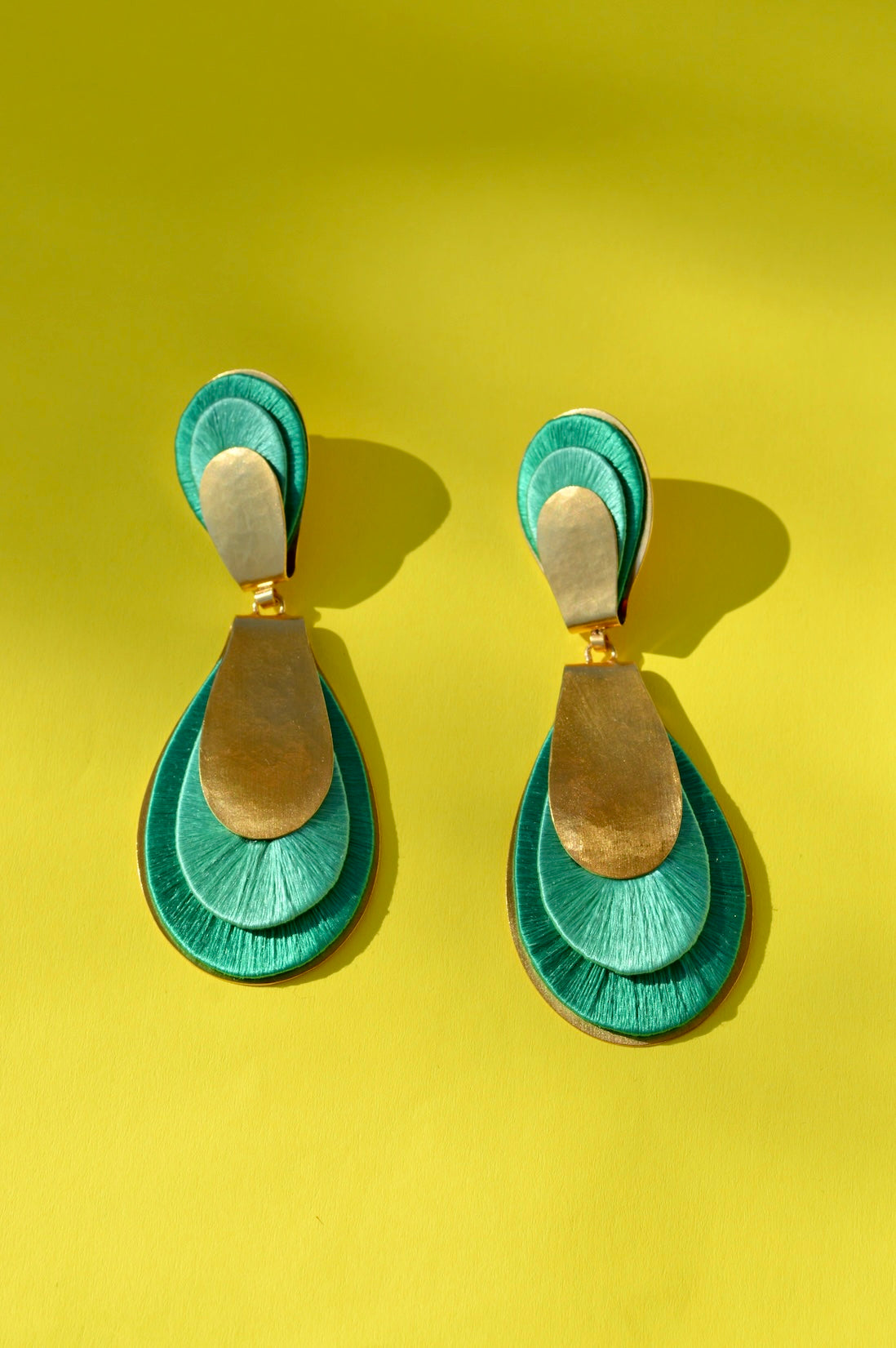 Solid Drop Earrings | Mint