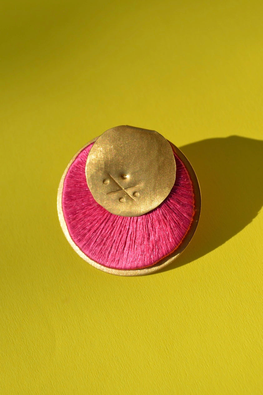 Mini Yoko Earrings | Hot Pink