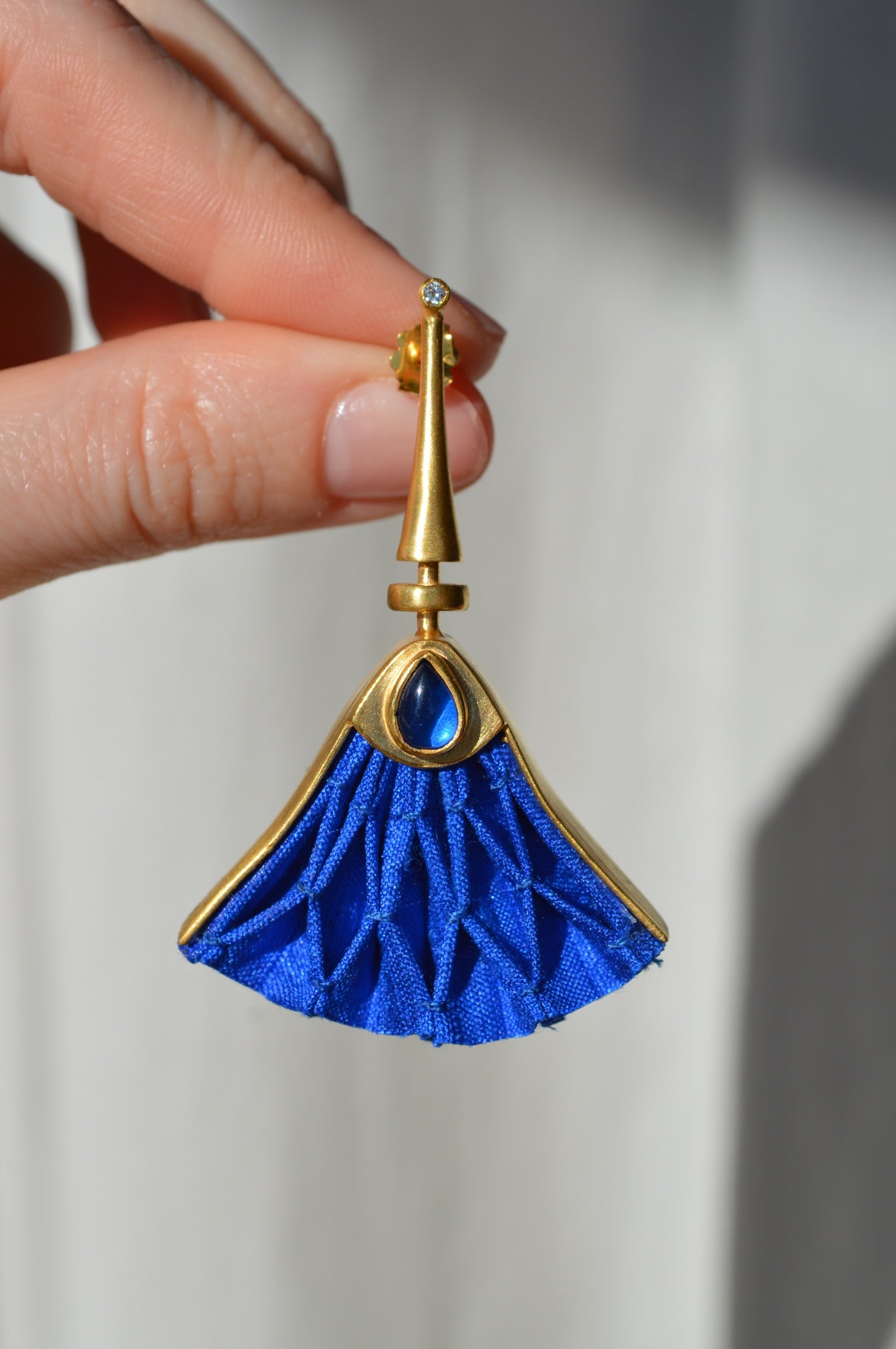 Lotus Earrings | Blue