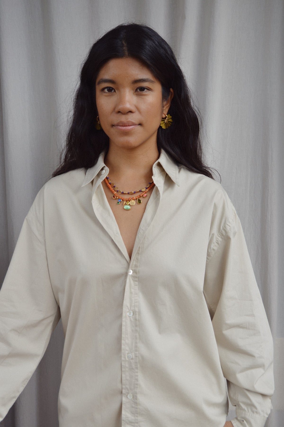 Sparkle Hoops | Golden Olive
