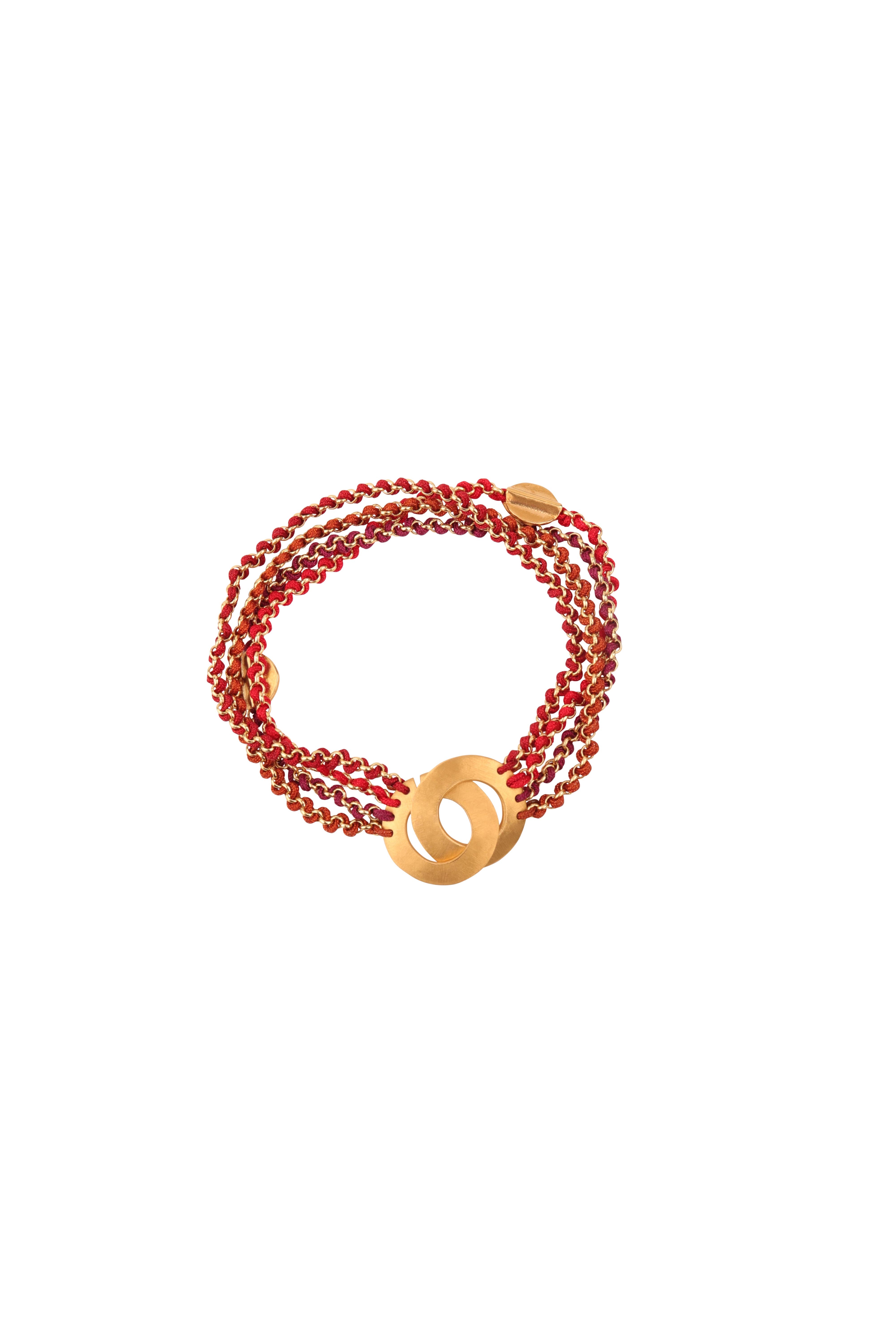 Knitties Bracelet | Red Tones