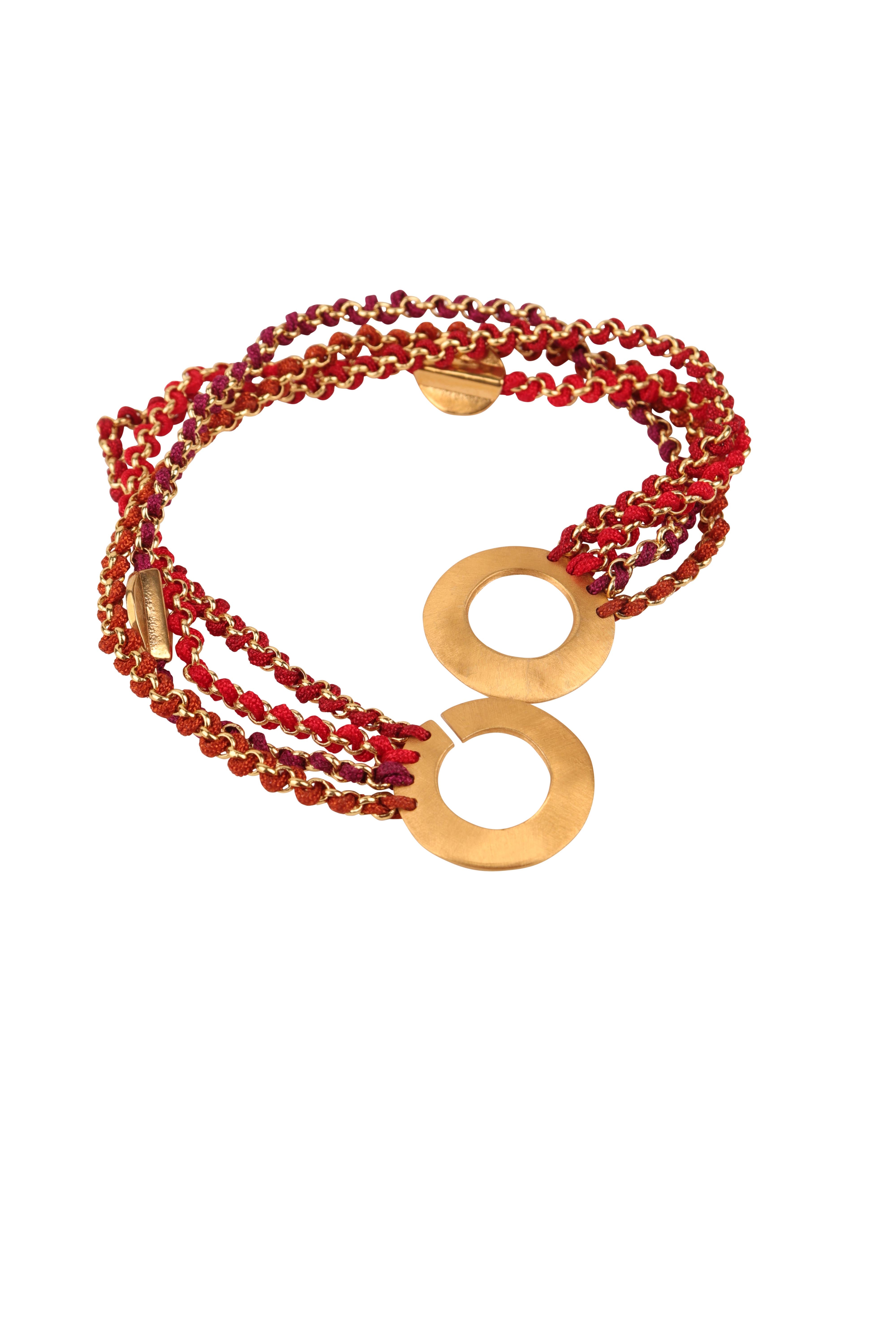 Knitties Bracelet | Red Tones