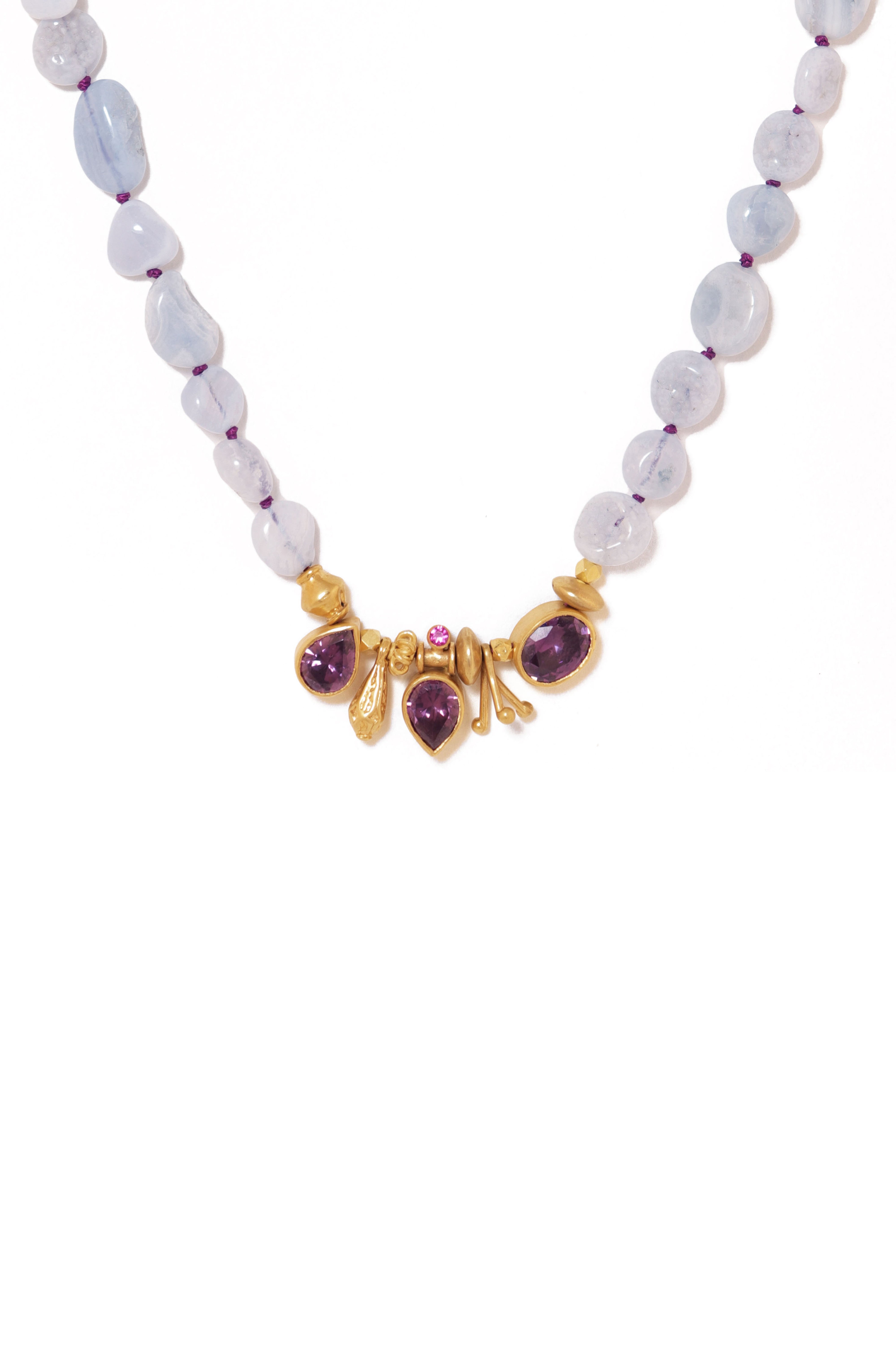 Knotty Necklace | Purple