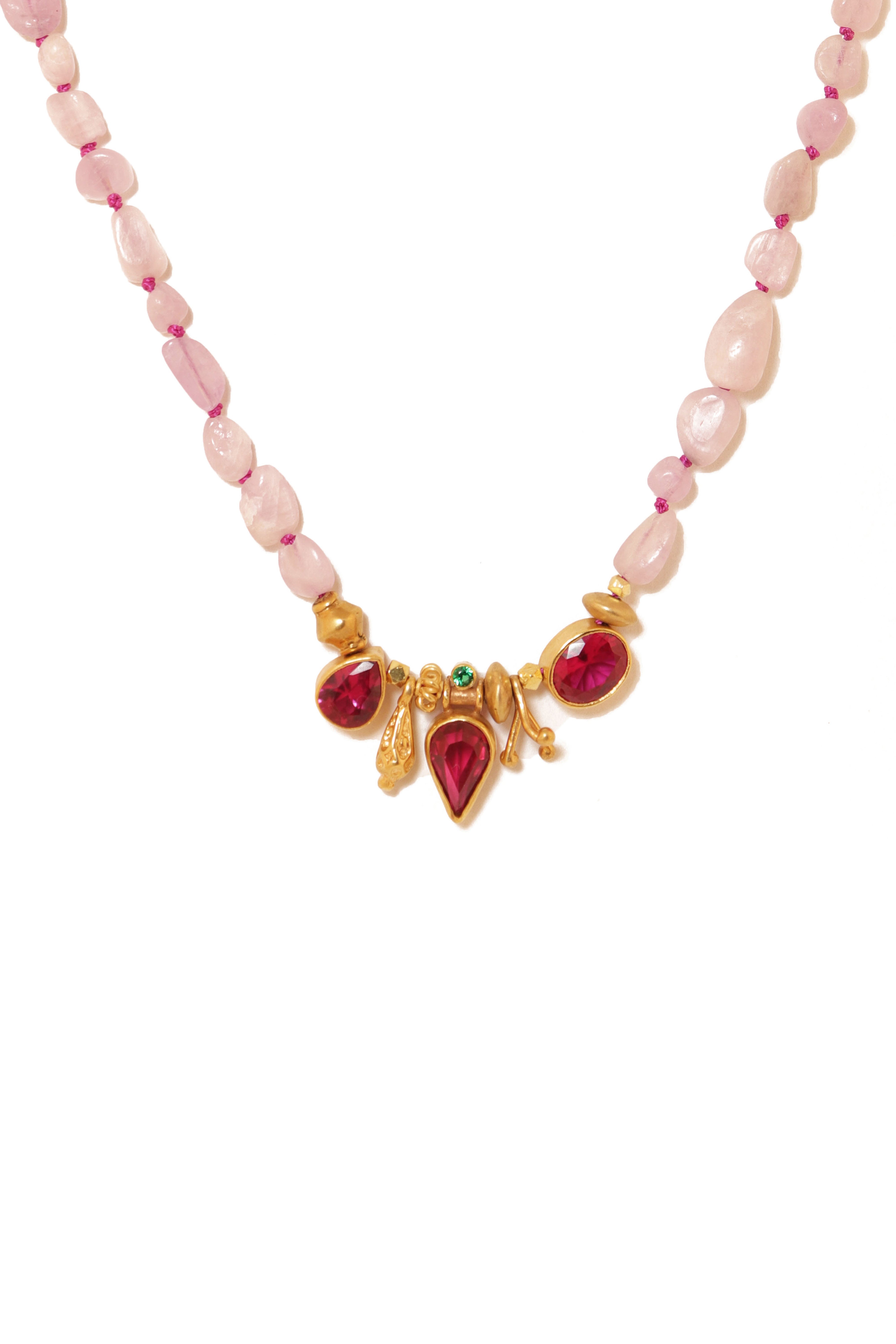 Knotty Necklace | Red