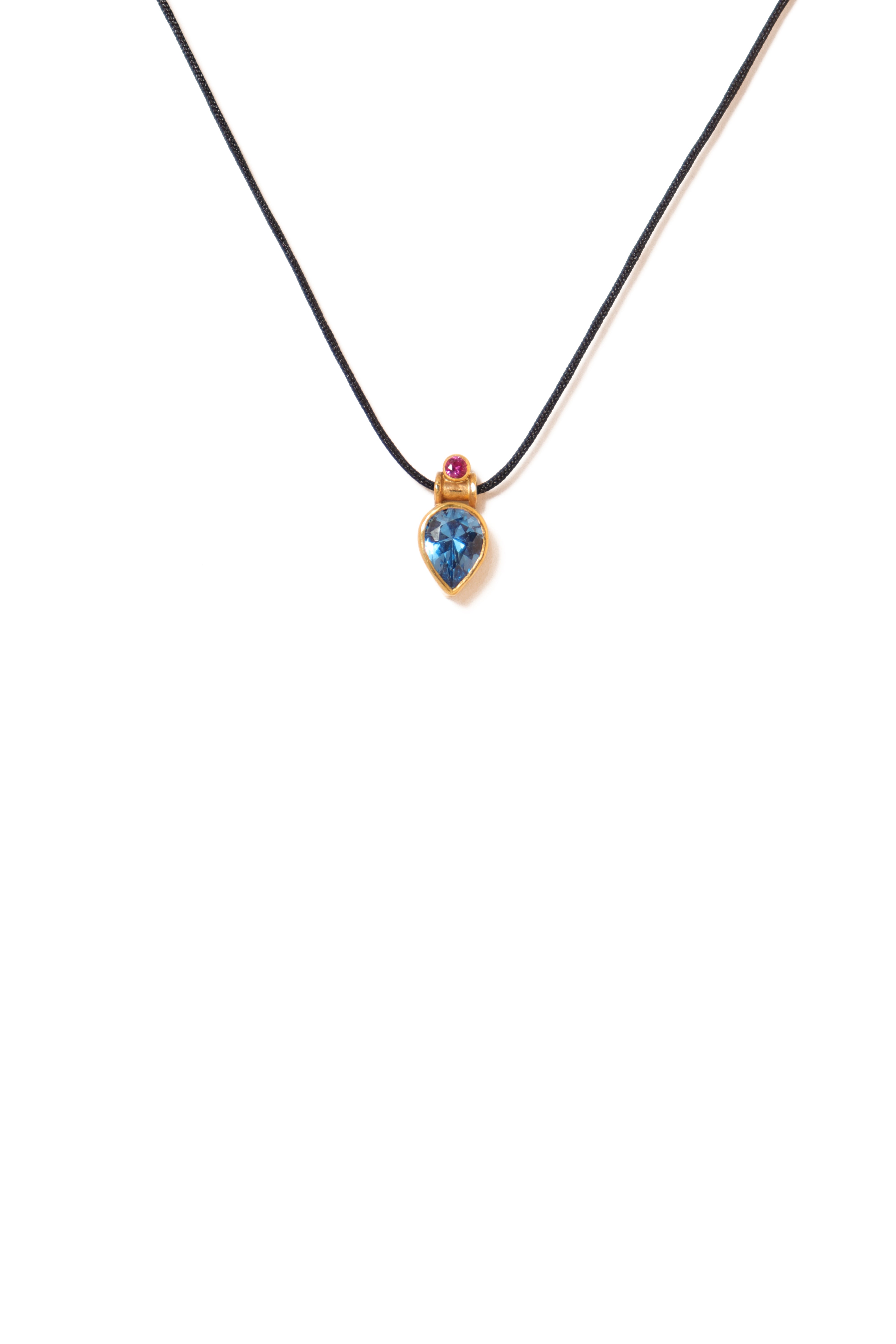 Falling Drops Necklace | Blue