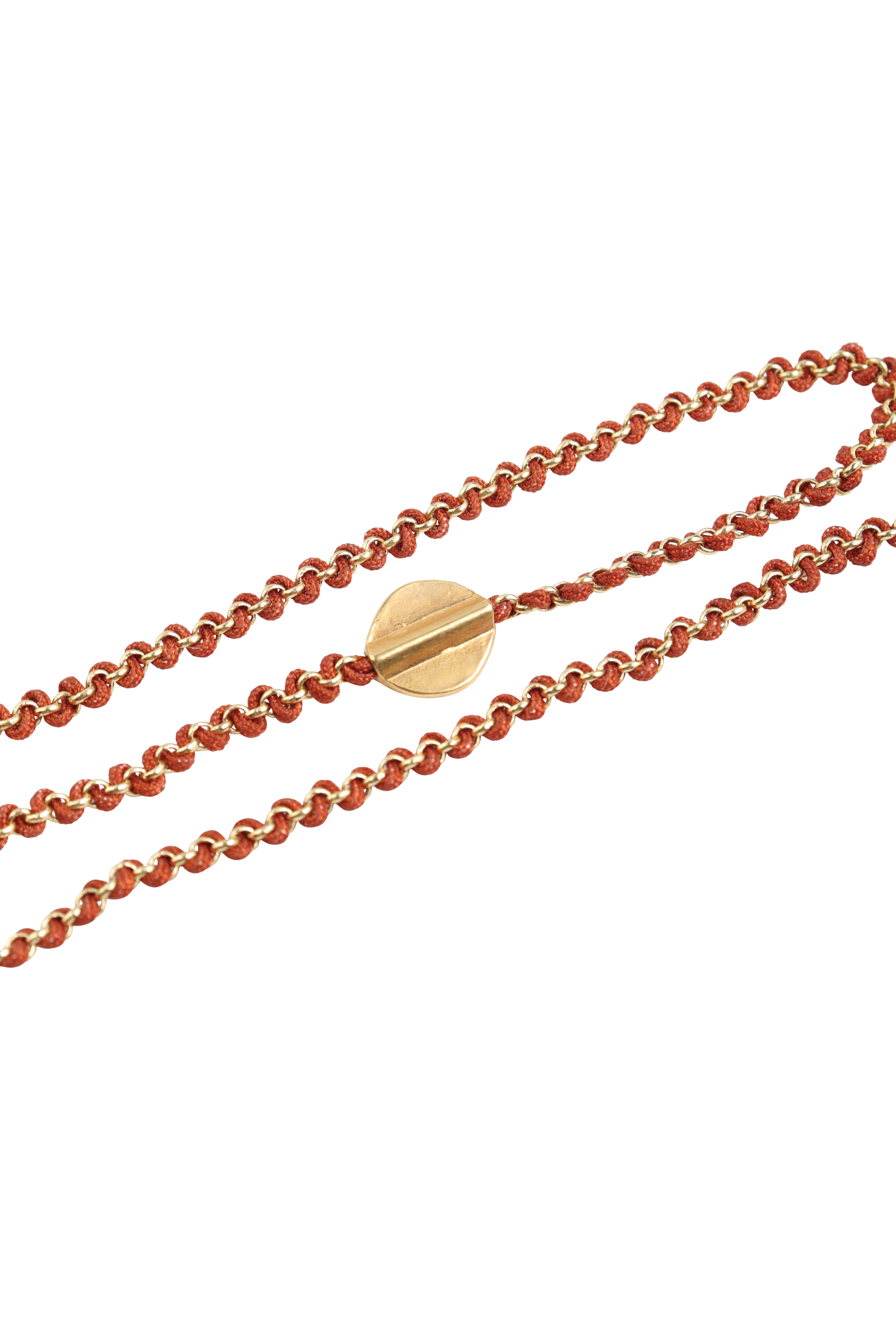 Knitties Coin Necklace | Caramel