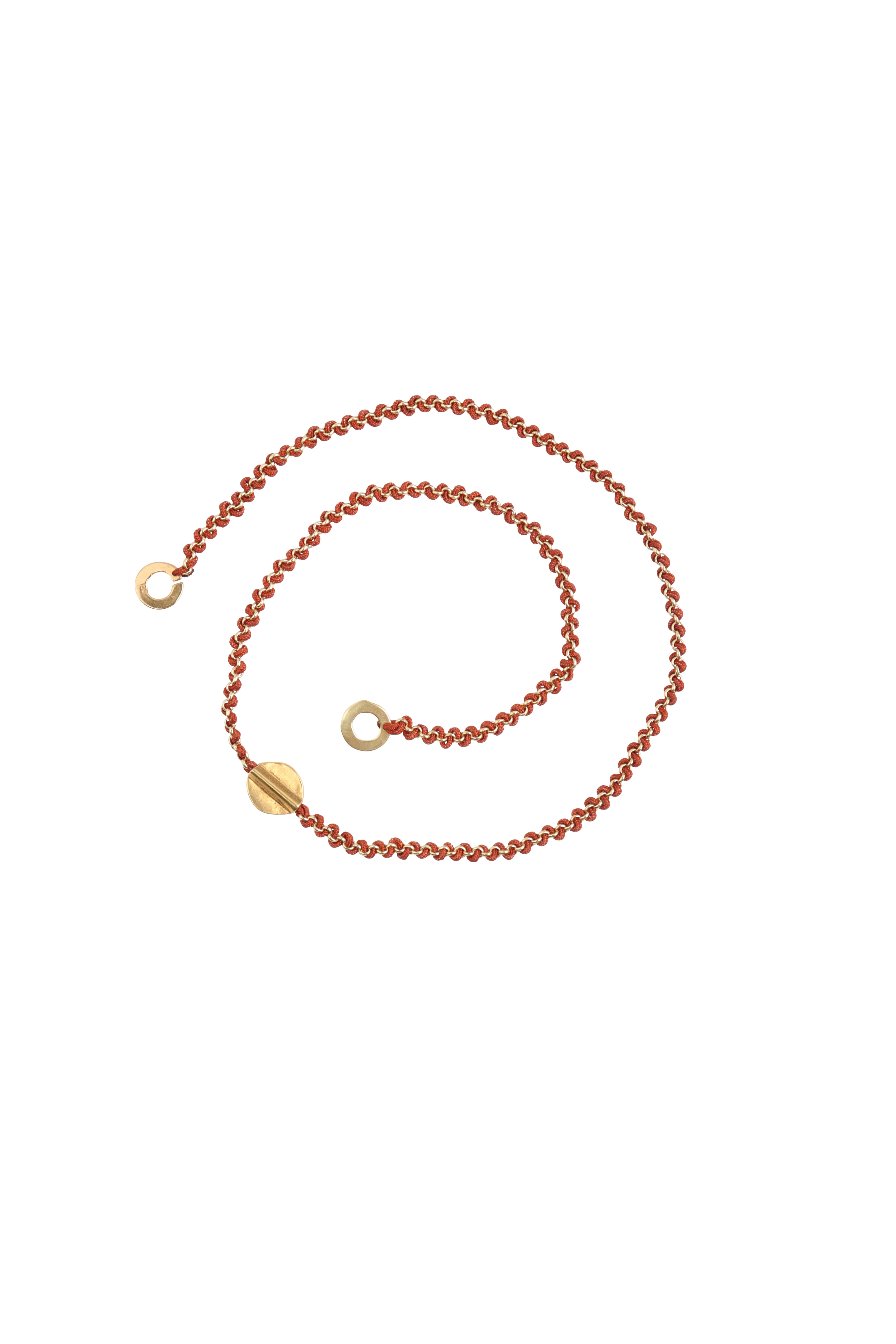 Knitties Coin Necklace | Caramel