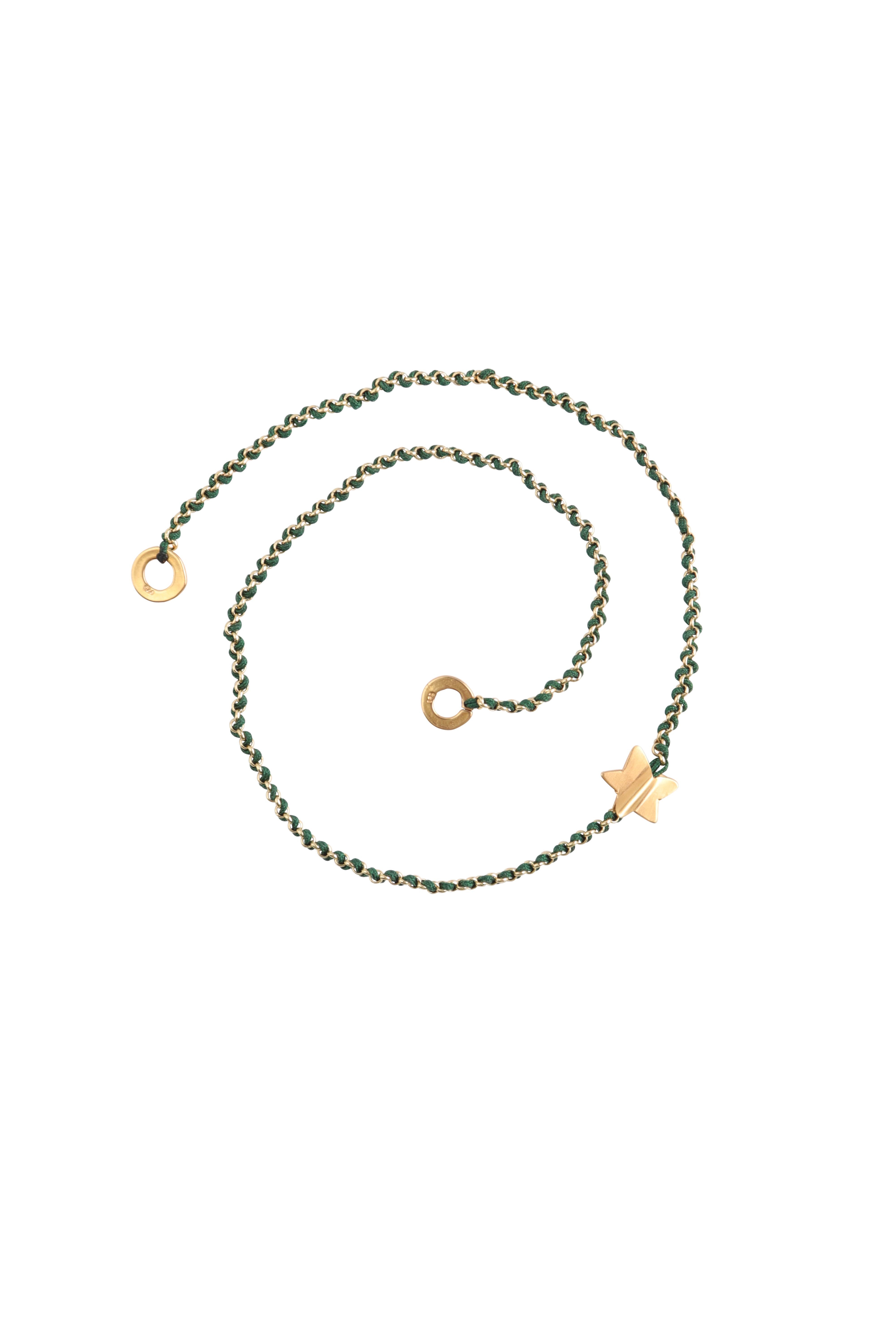 Knitties Necklace Star | Green
