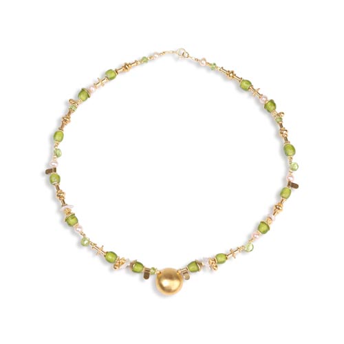 Green Pearls Necklace