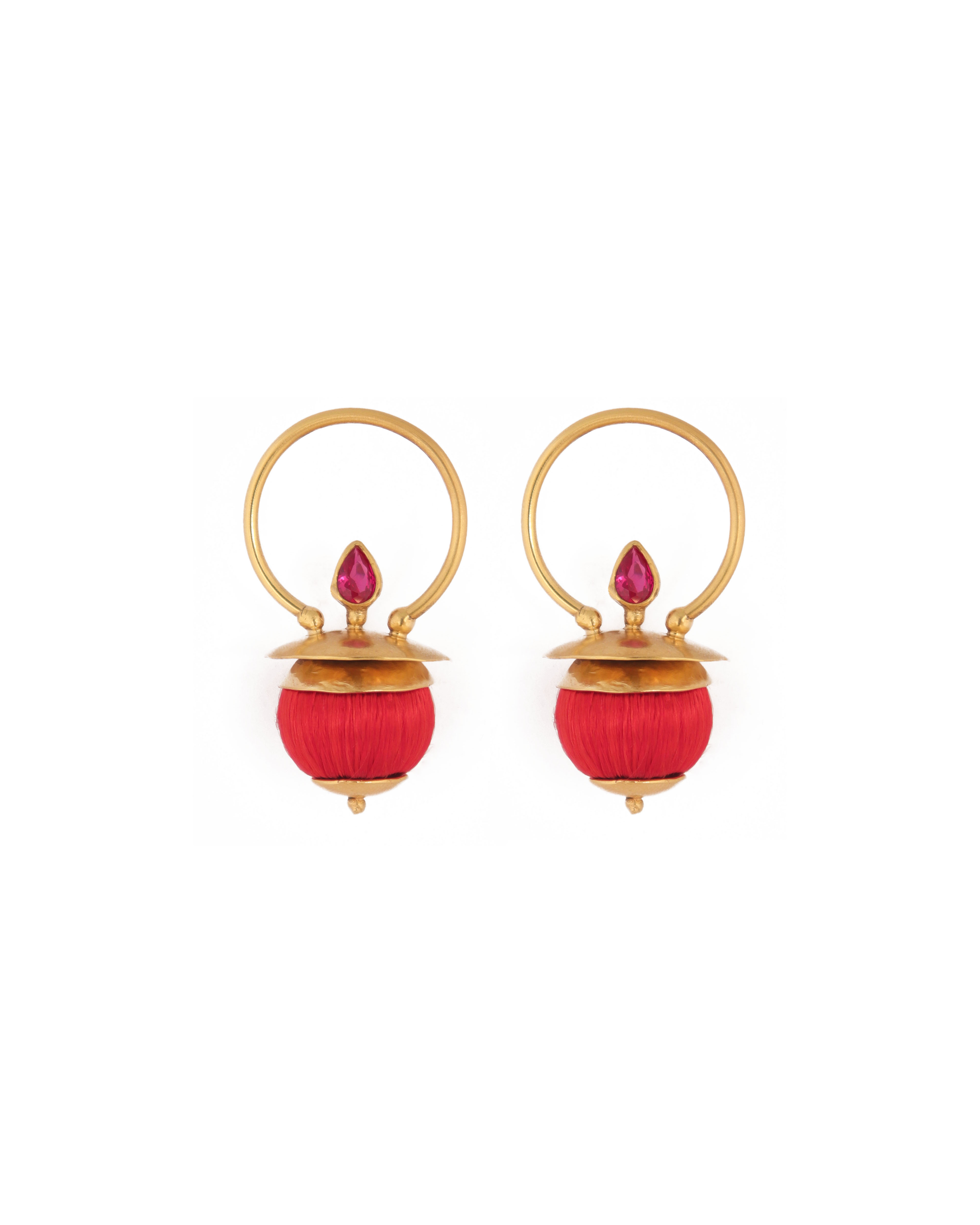 Bombs of Color Earrings / Red