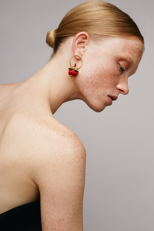 Bombs of Color Earrings / Red